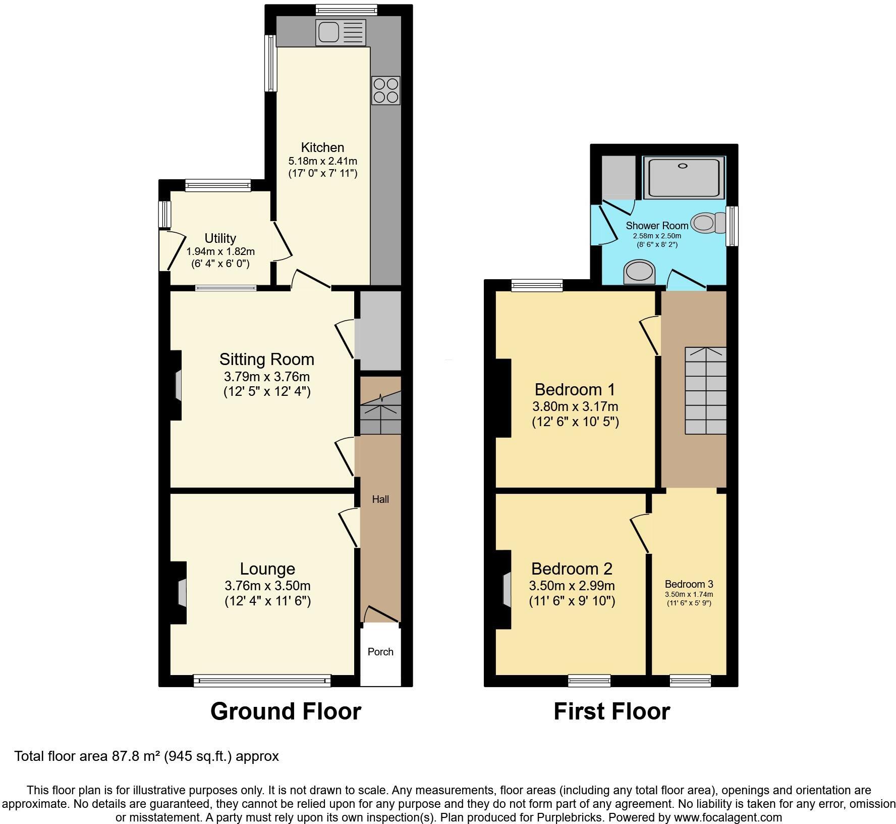 2, Chestnutside, Oswestry floorplan