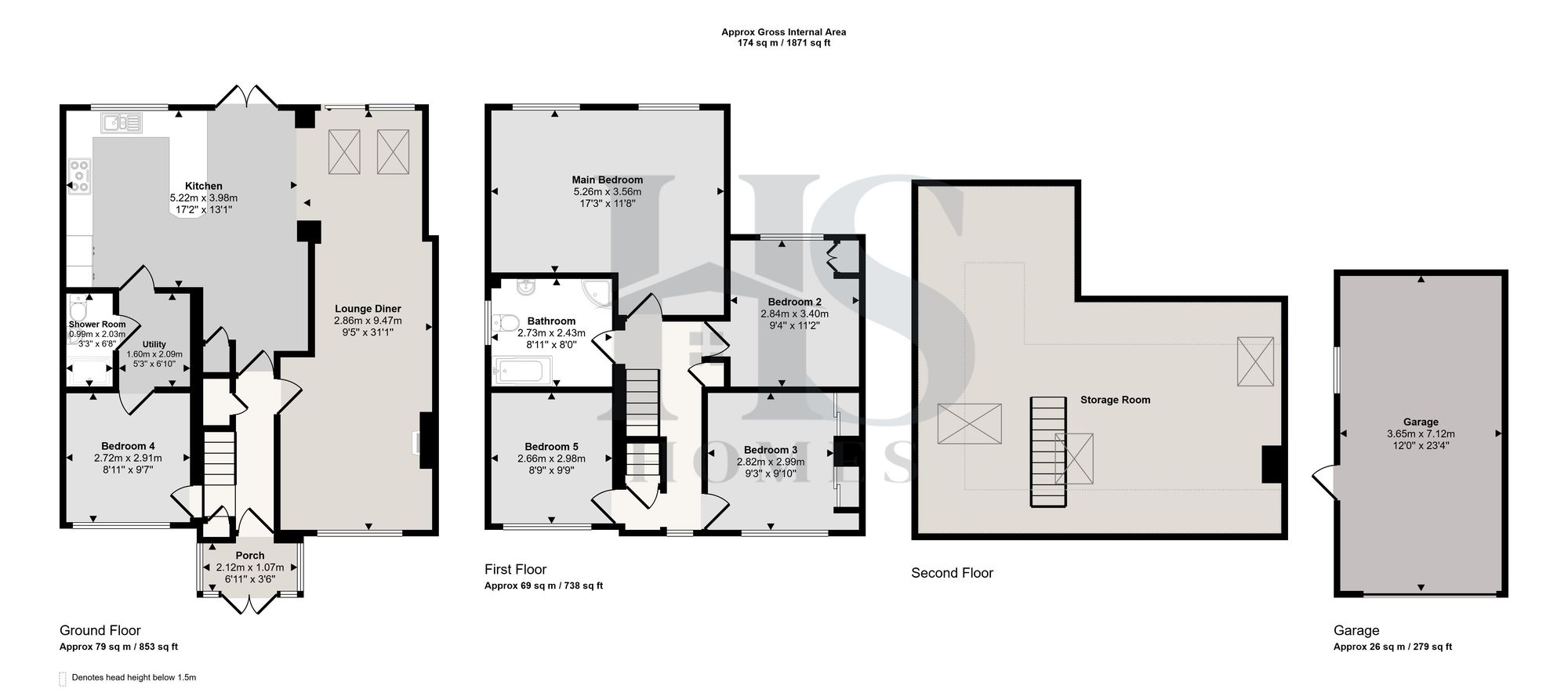 546 Barrows Lane, Birmingham floorplan