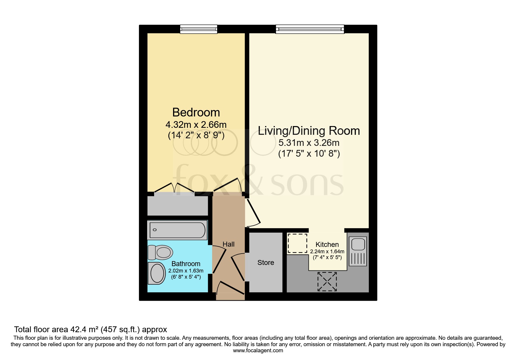 Flat 41, Homeshore House, Sutton Road, SEAFORD floorplan
