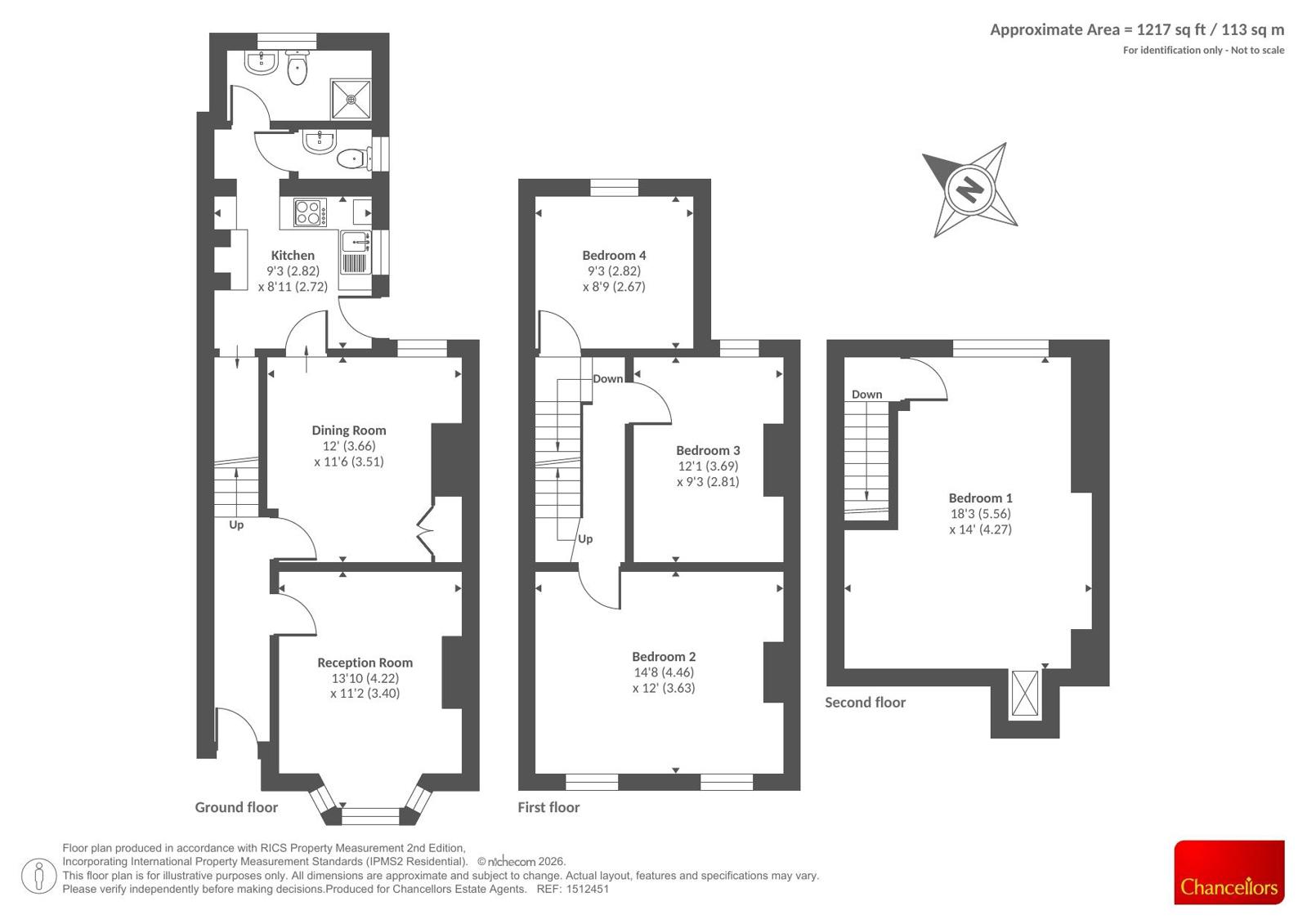 77, Donnington Road, Reading floorplan