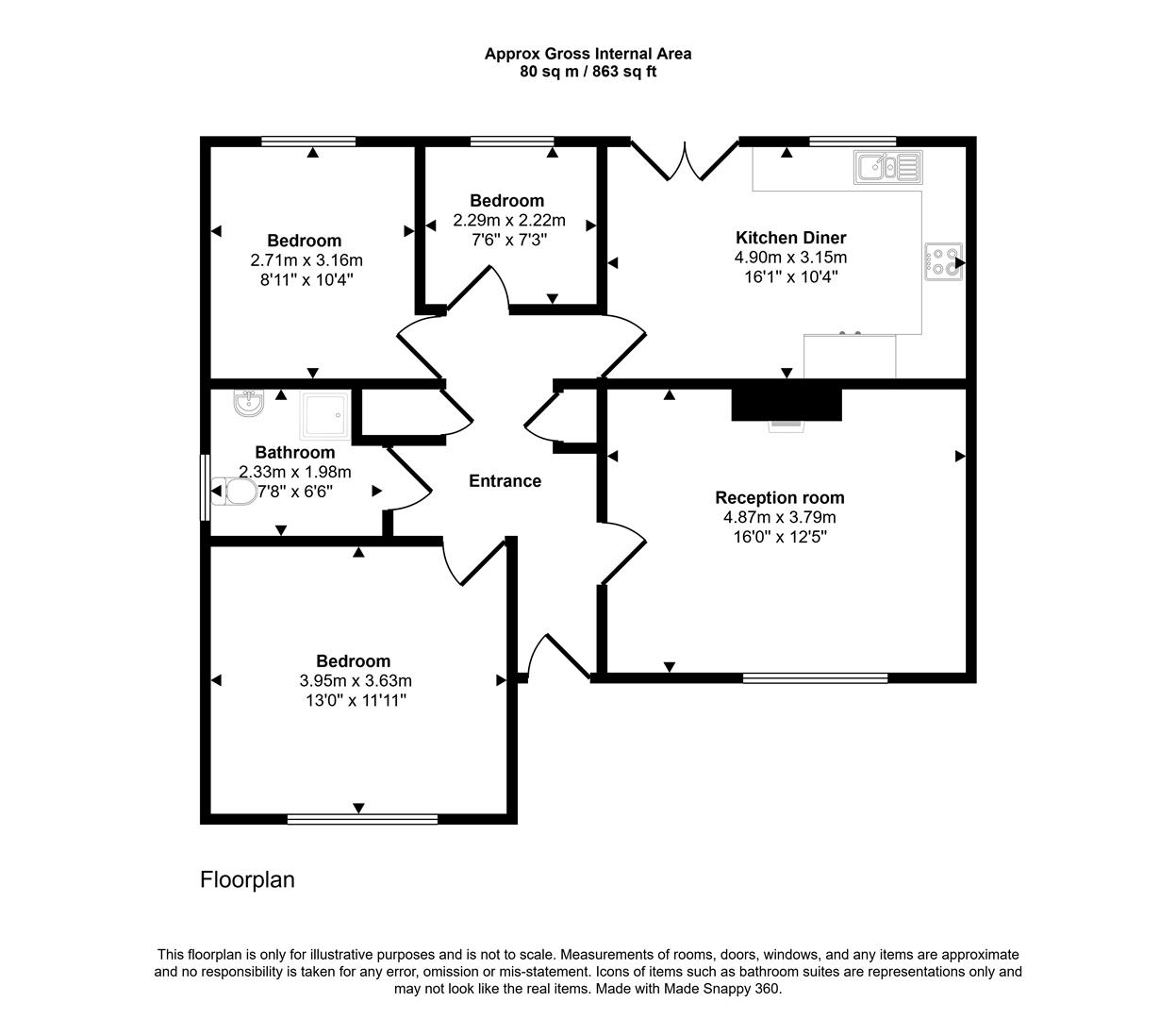 7, Trevaughan Gardens, Whitland floorplan