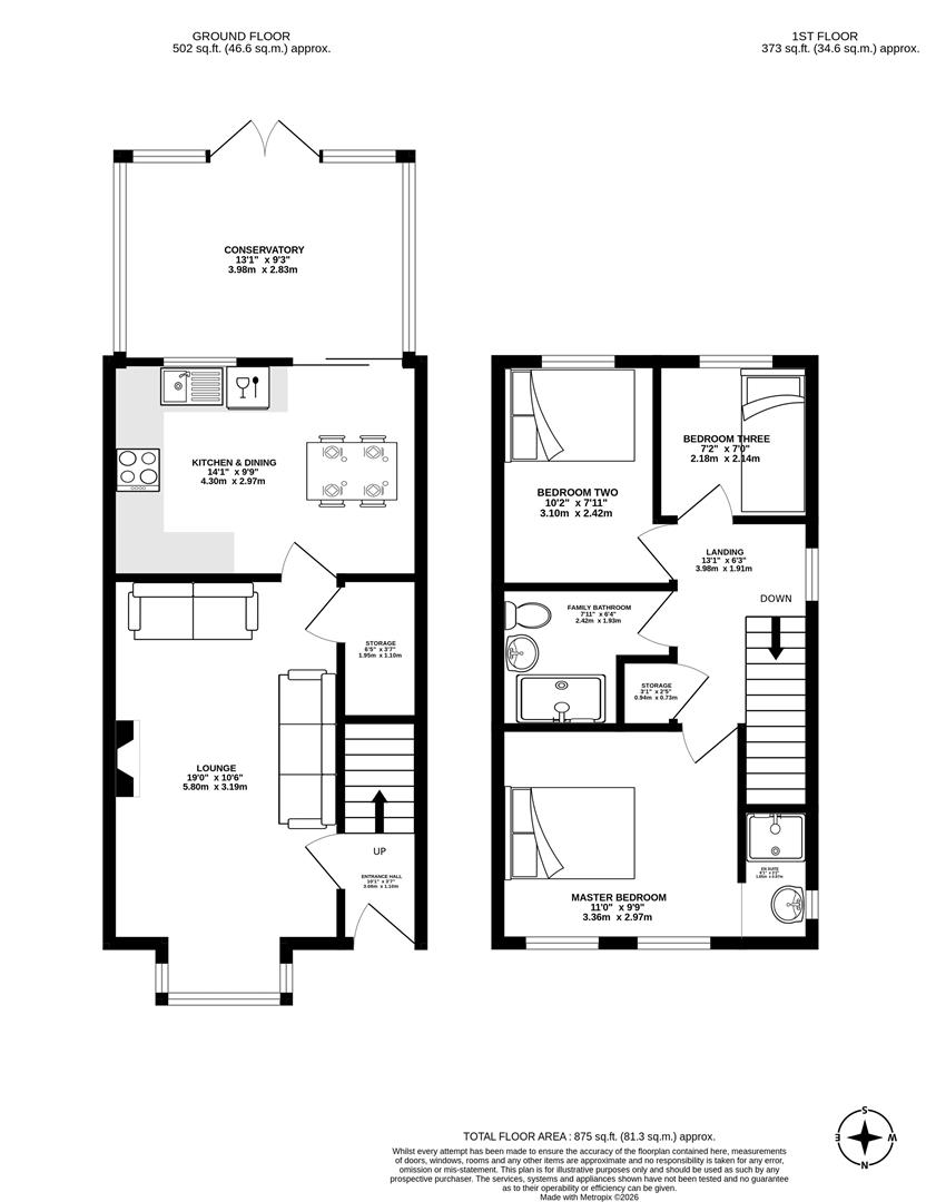 125, Corporation Street, Chorley floorplan