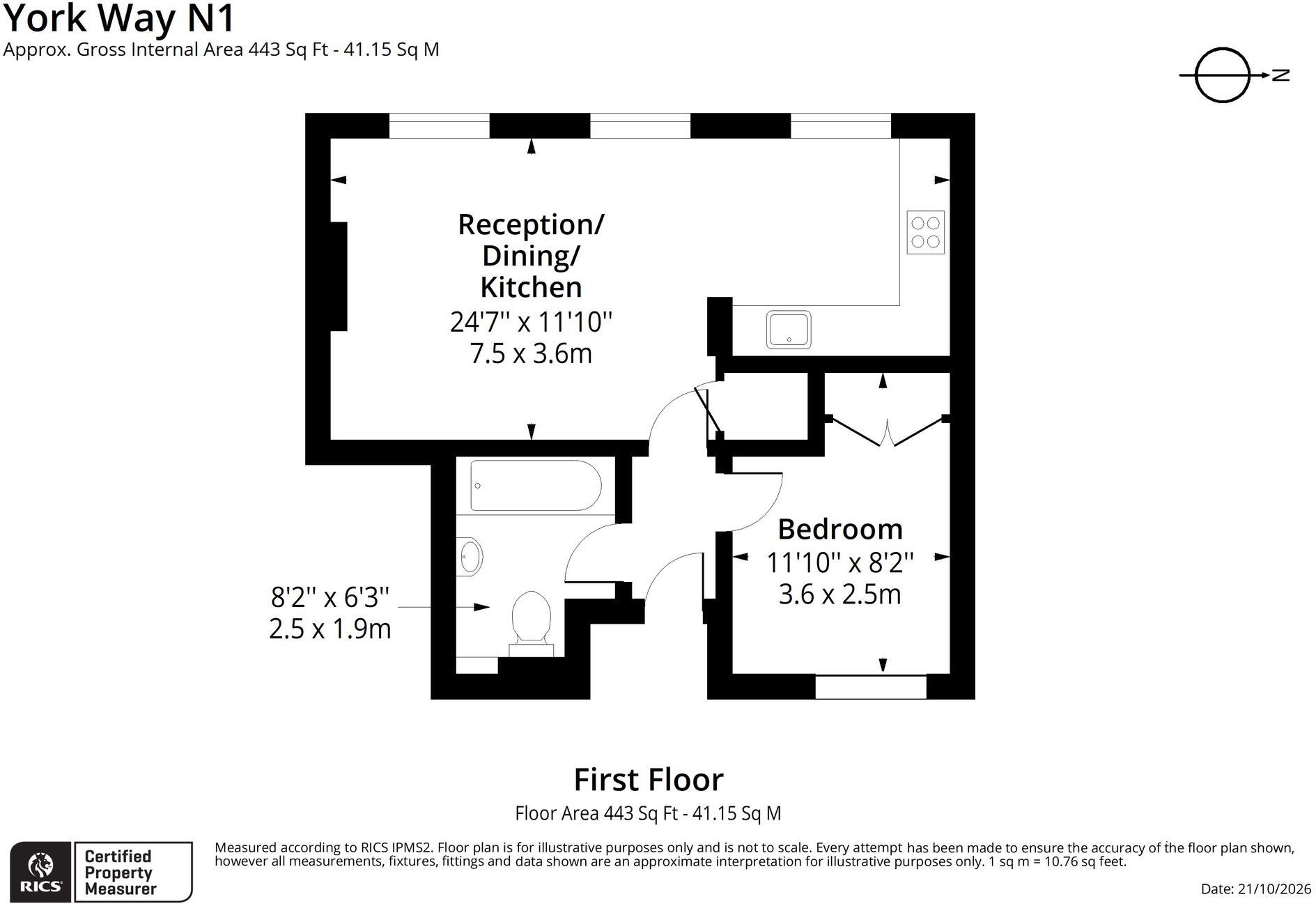 8A York Way, London floorplan