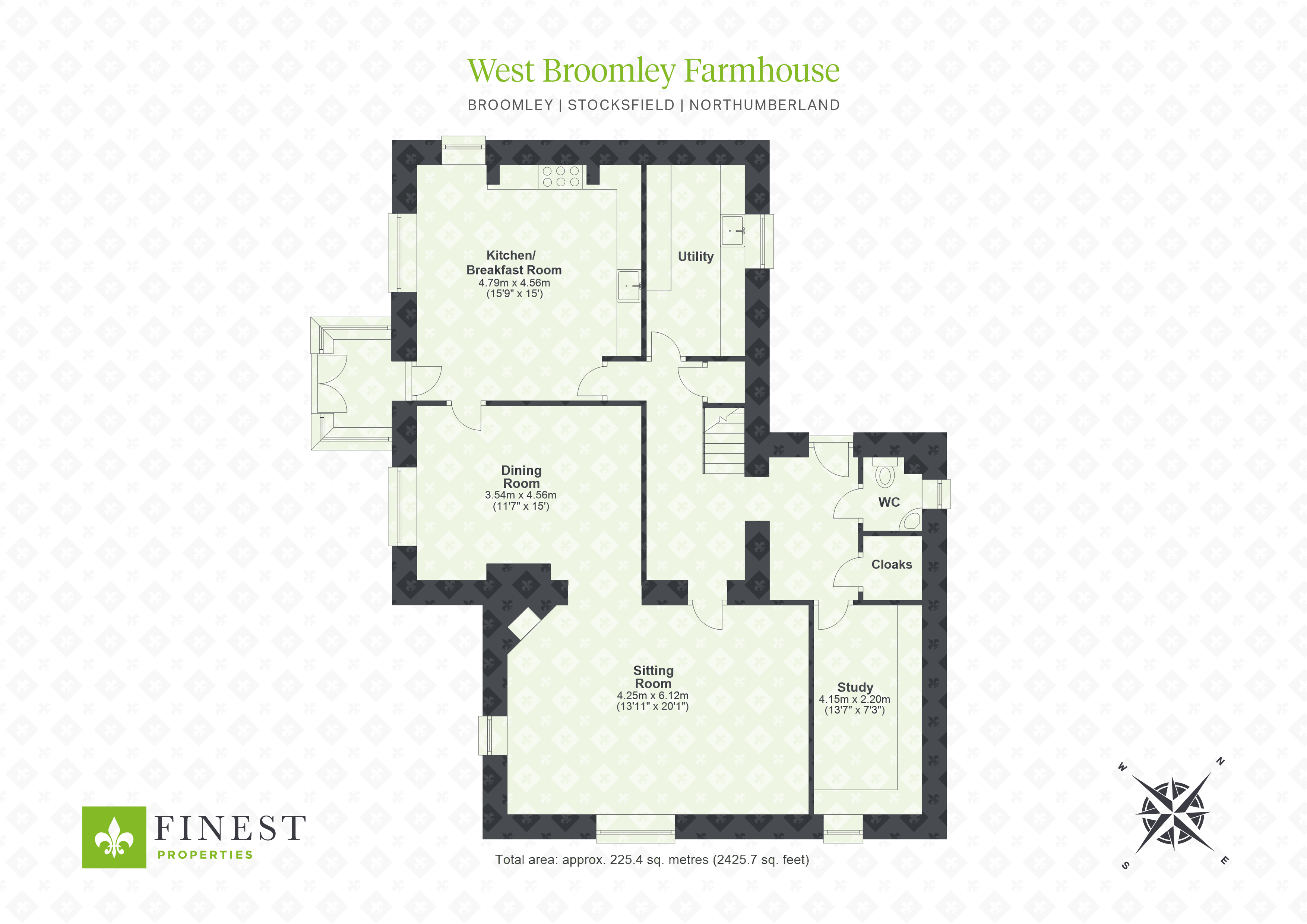 West Broomley Farmhouse, Broomley, Stocksfield, Northumberland NE43, 4