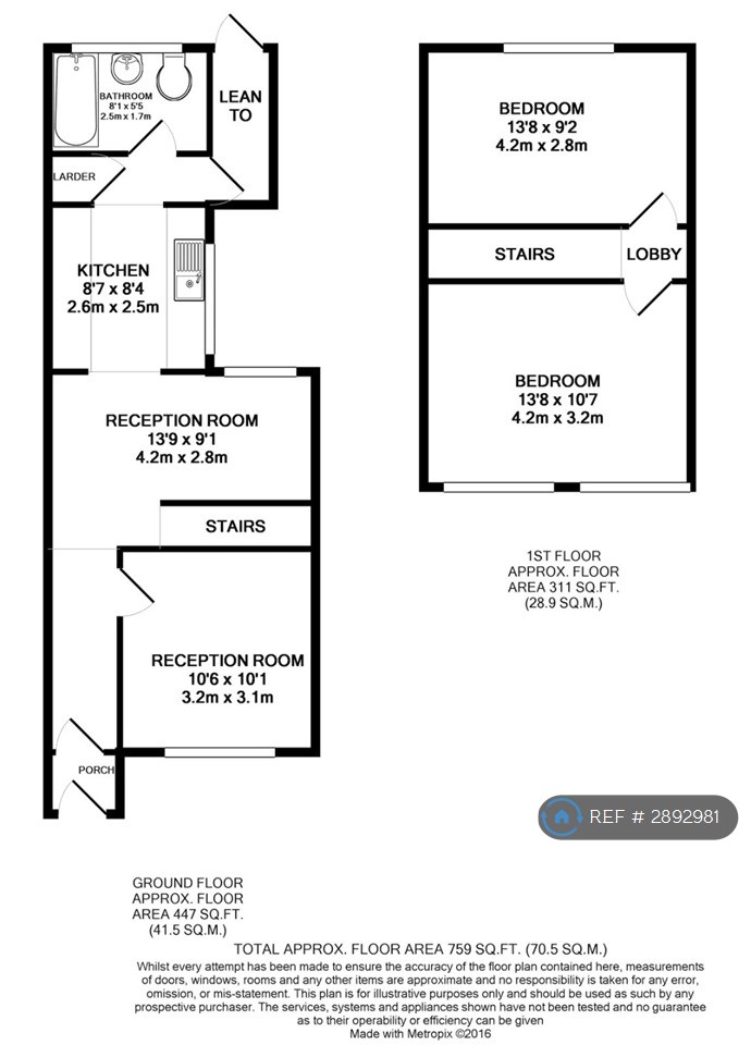 Woburn Avenue, Purley floorplan