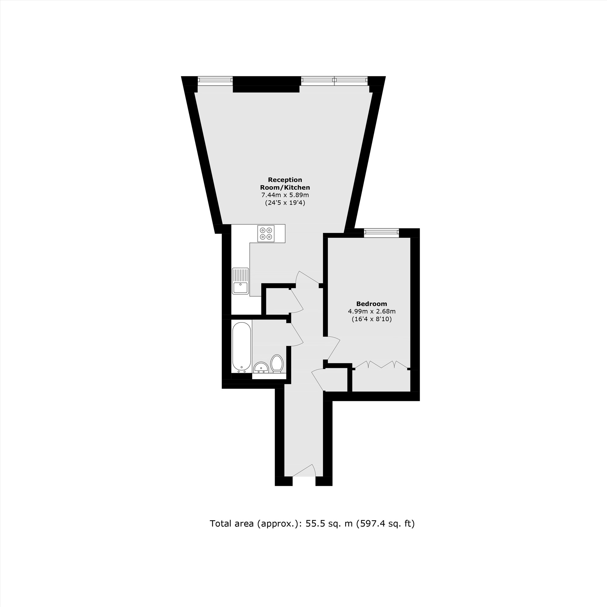 Flat 6, 73A, Drayton Park, London floorplan