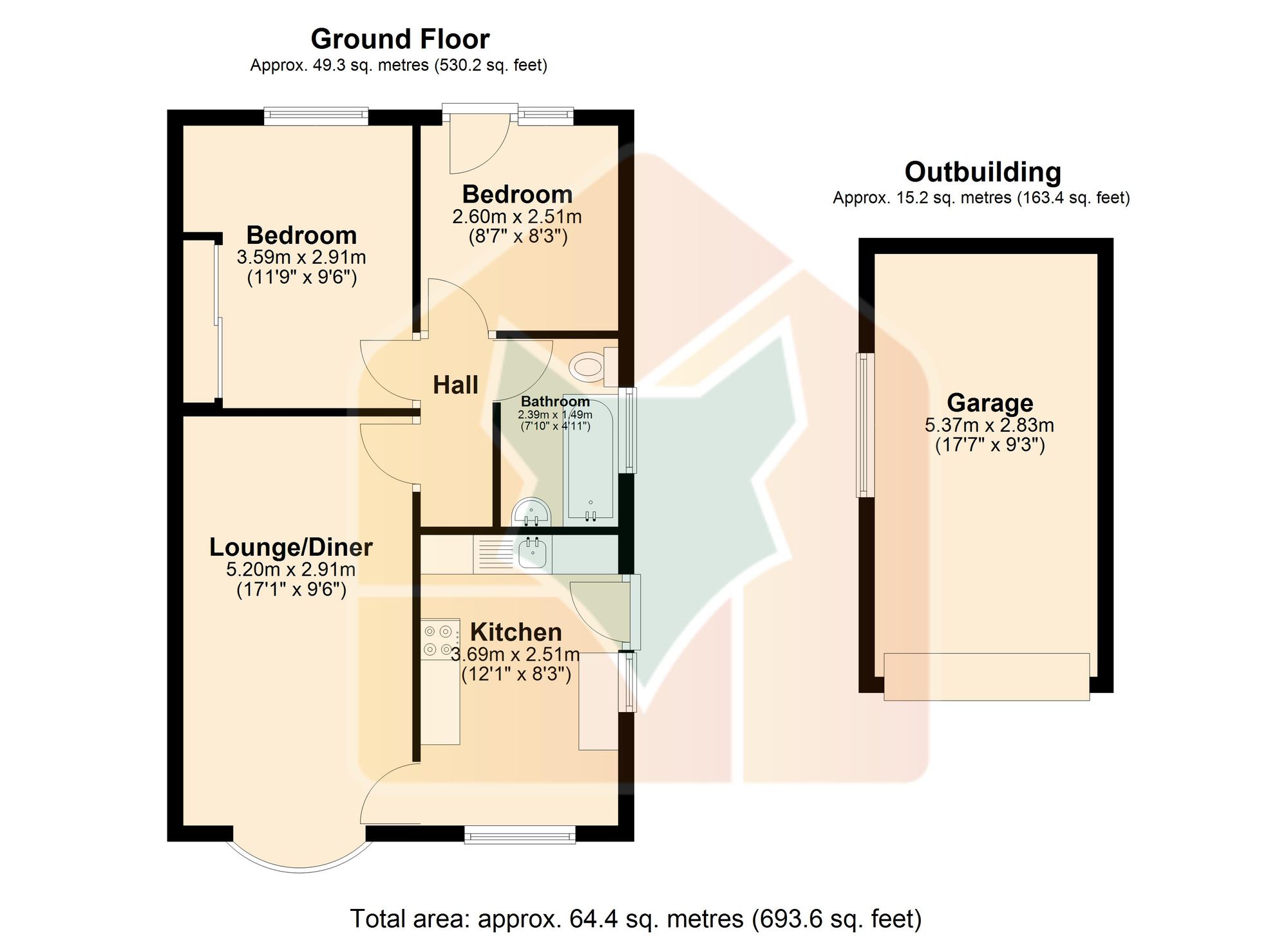 17 Baldwin Avenue, Scunthorpe floorplan