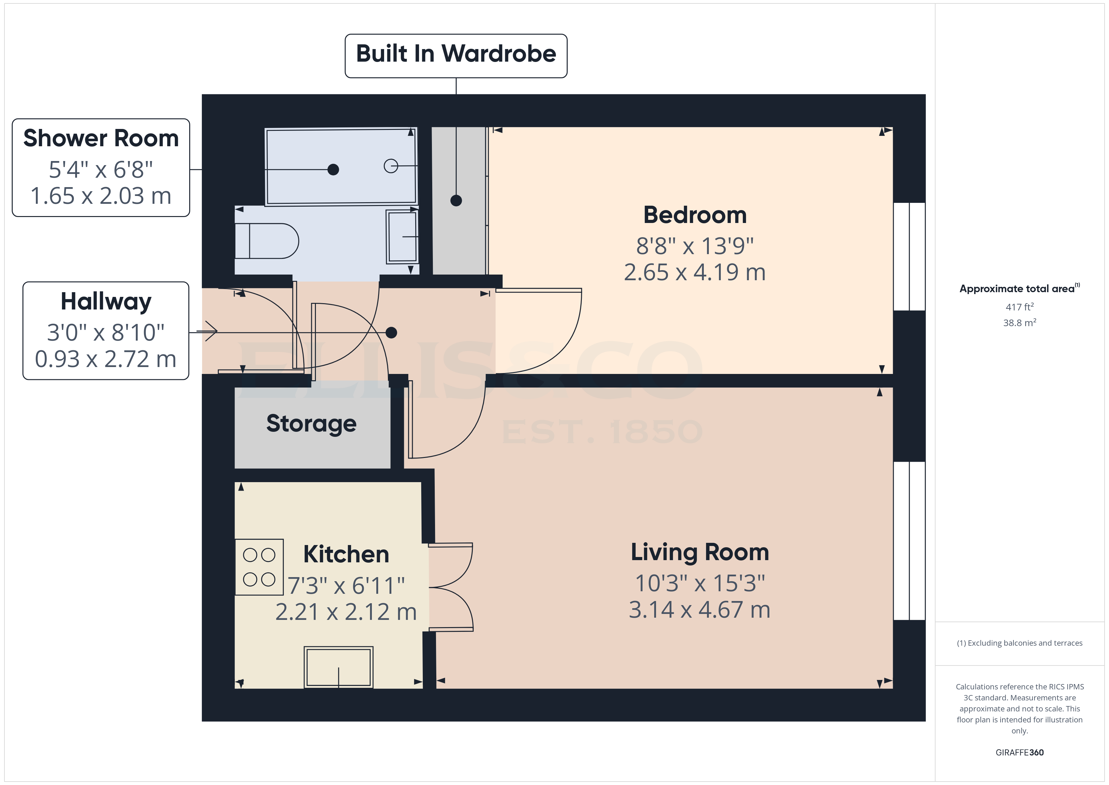Flat 19, Merryfield Court,, Waterloo Road, Kent floorplan