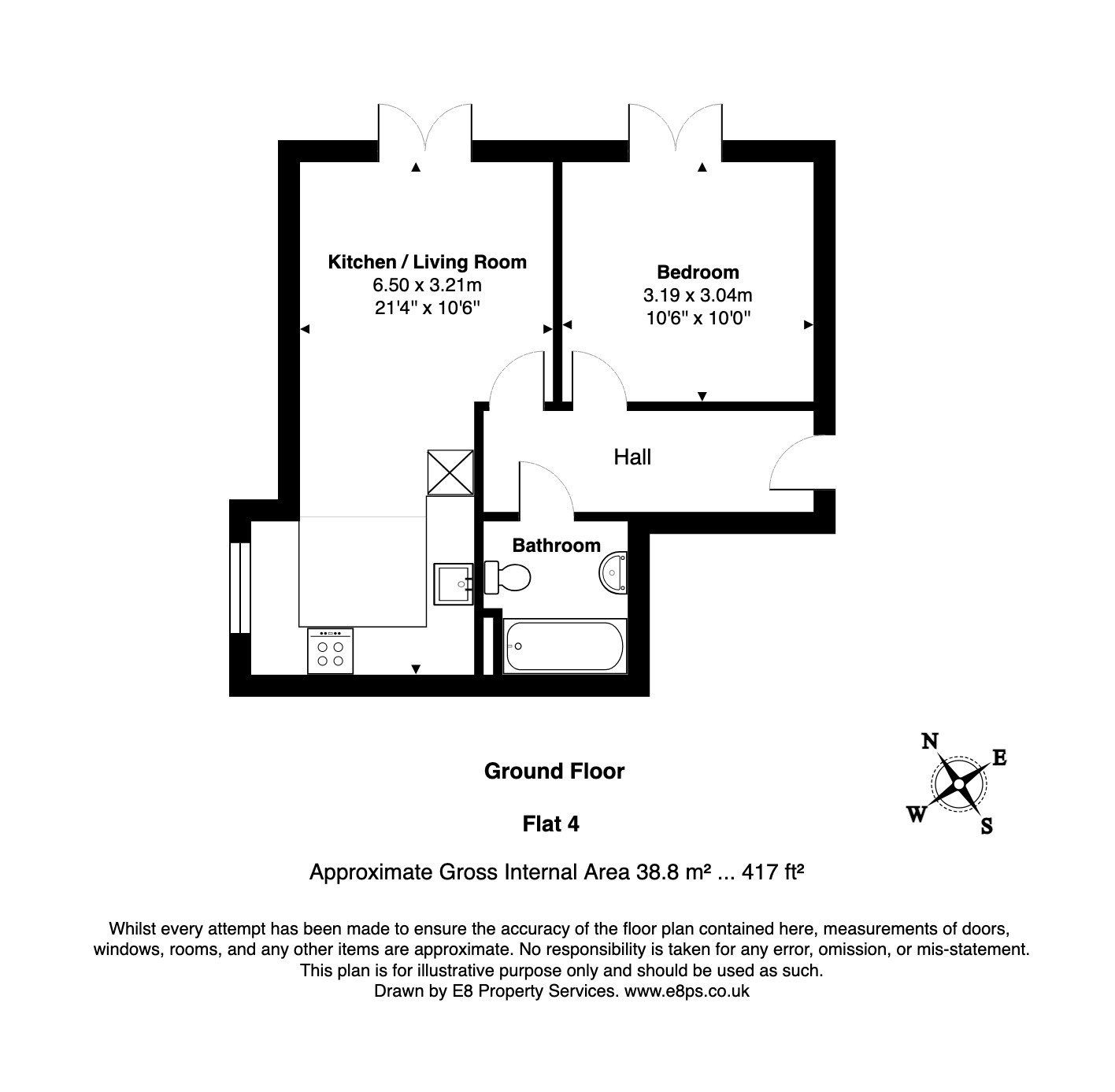 Flat 4, 69, Oxford Road, Kidlington floorplan
