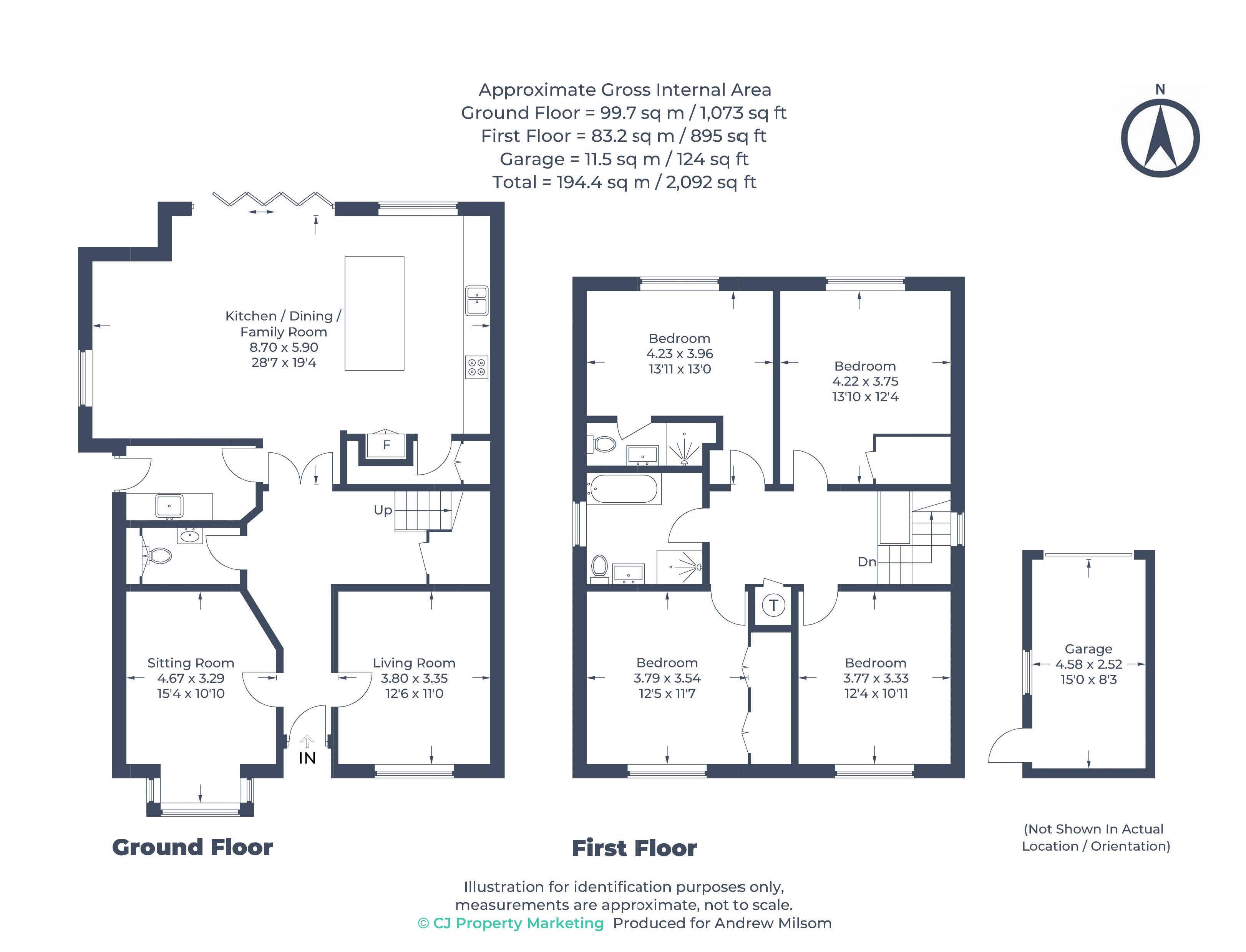 Mardon, Lower Road, Cookham floorplan