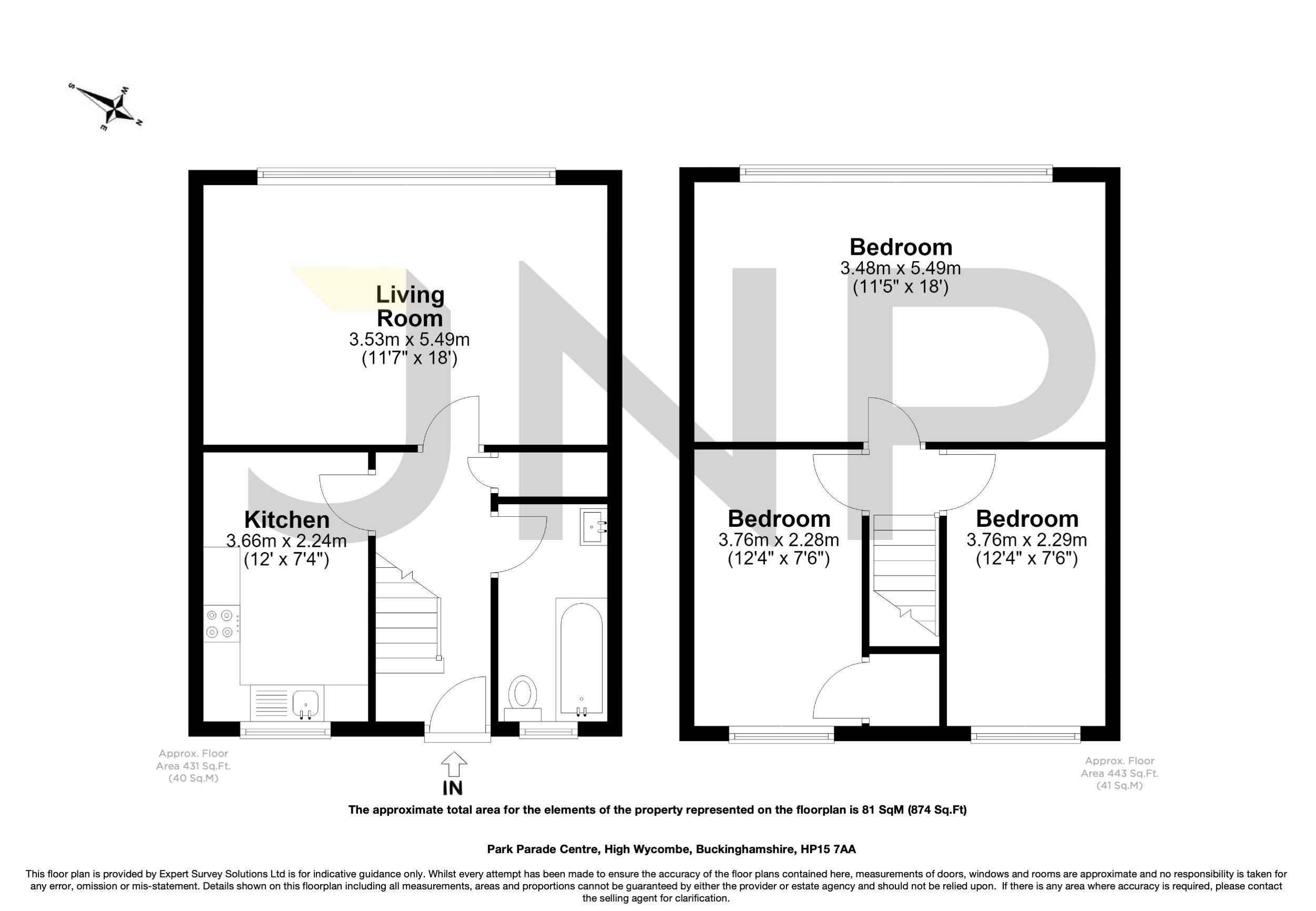22, Park Parade Centre, High Wycombe floorplan