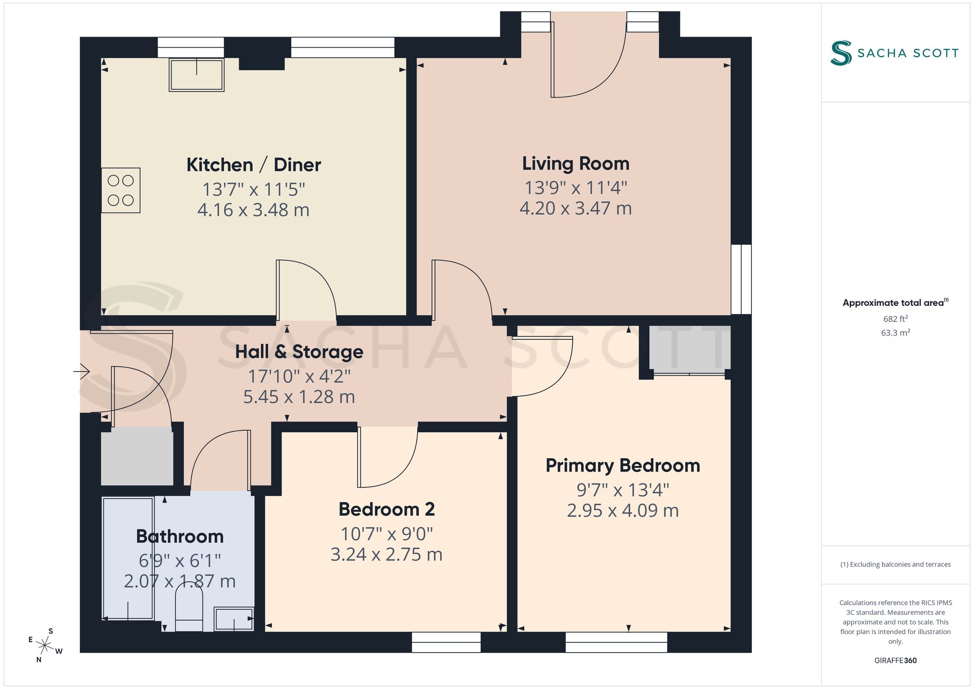 Flat 5, Nelson House Westcote Road, Epsom floorplan