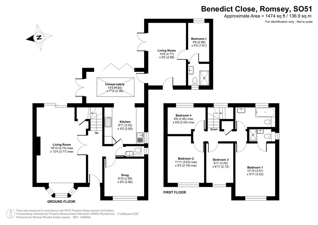 6, Benedict Close, Hampshire floorplan