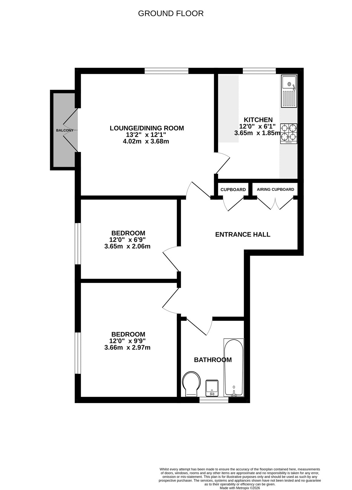 33, Hillcrest, Farnham floorplan