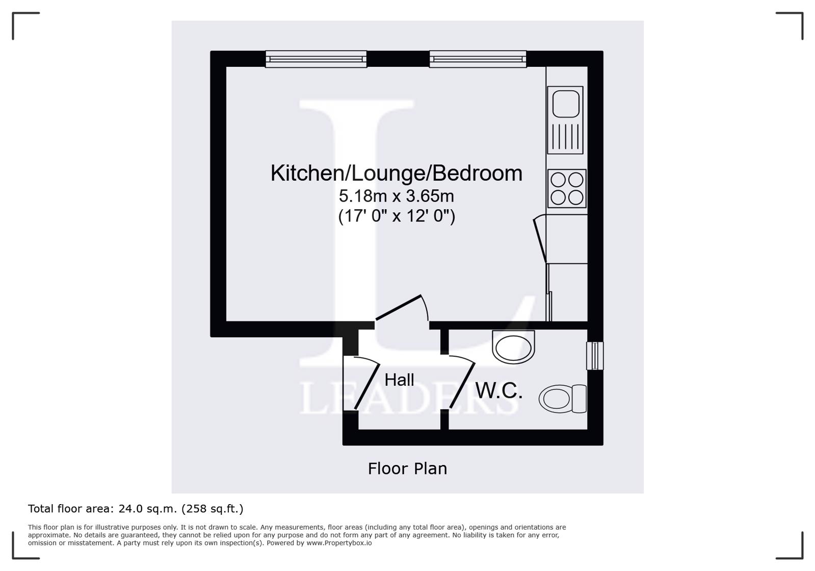 Flat 10, Bayview Court 8-12,, Nyewood Lane, West Sussex floorplan