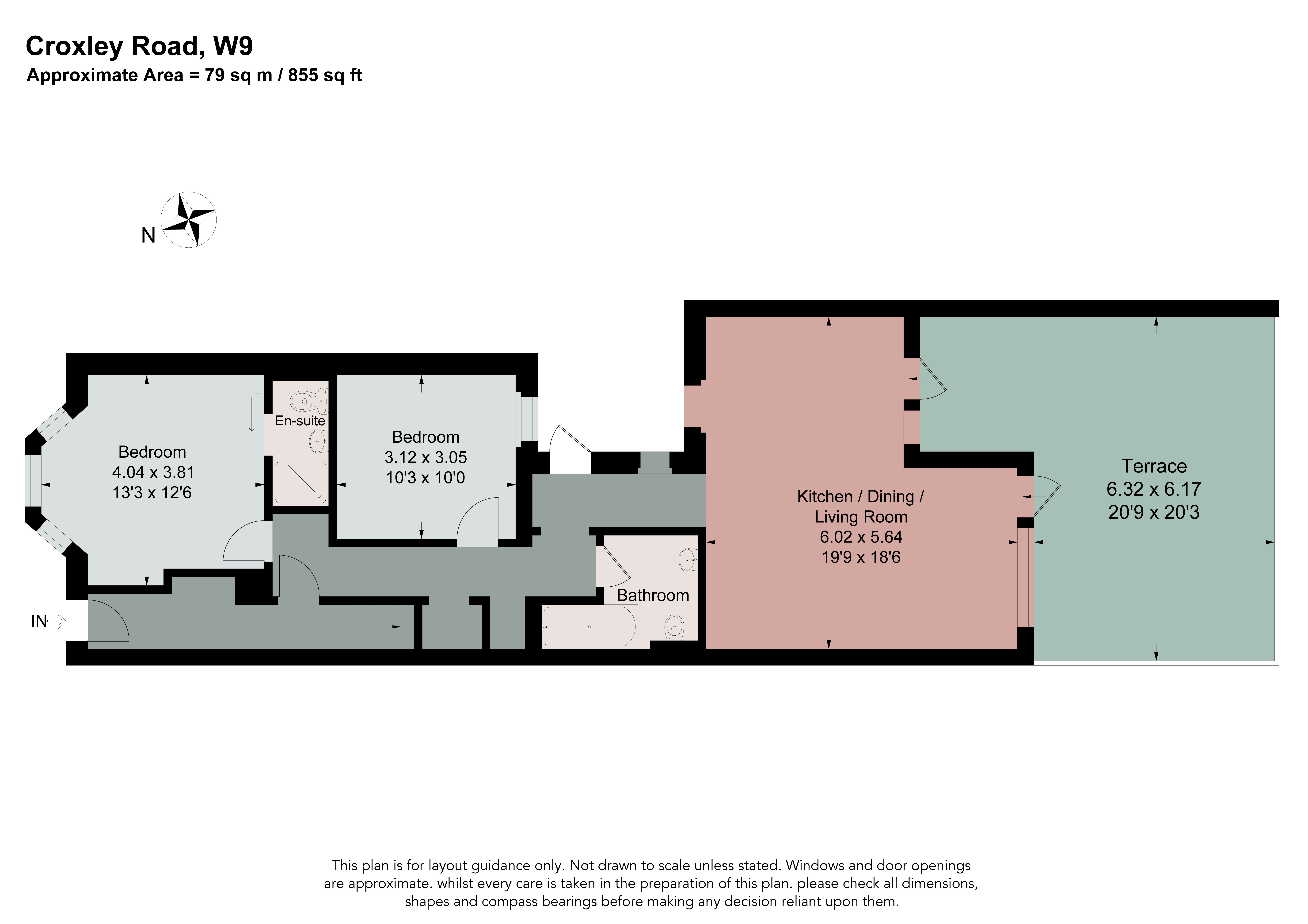Ground Floor Flat, 39, Croxley Road, London floorplan