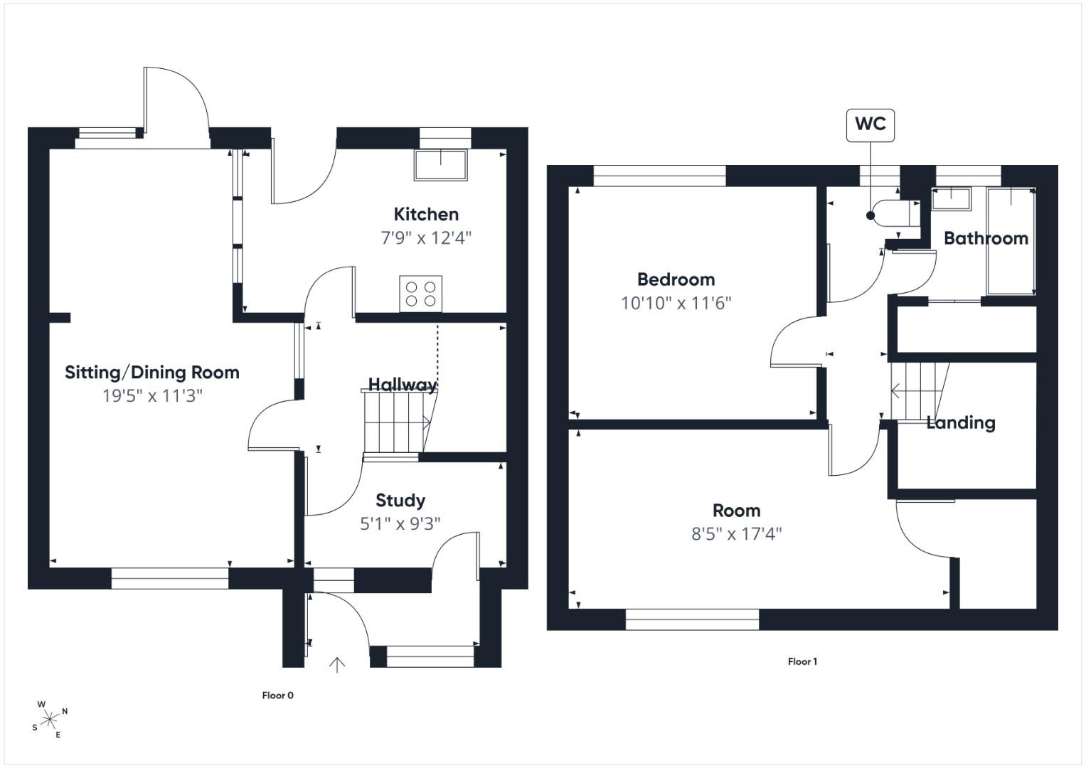 22, Hurst Road, Ashford floorplan