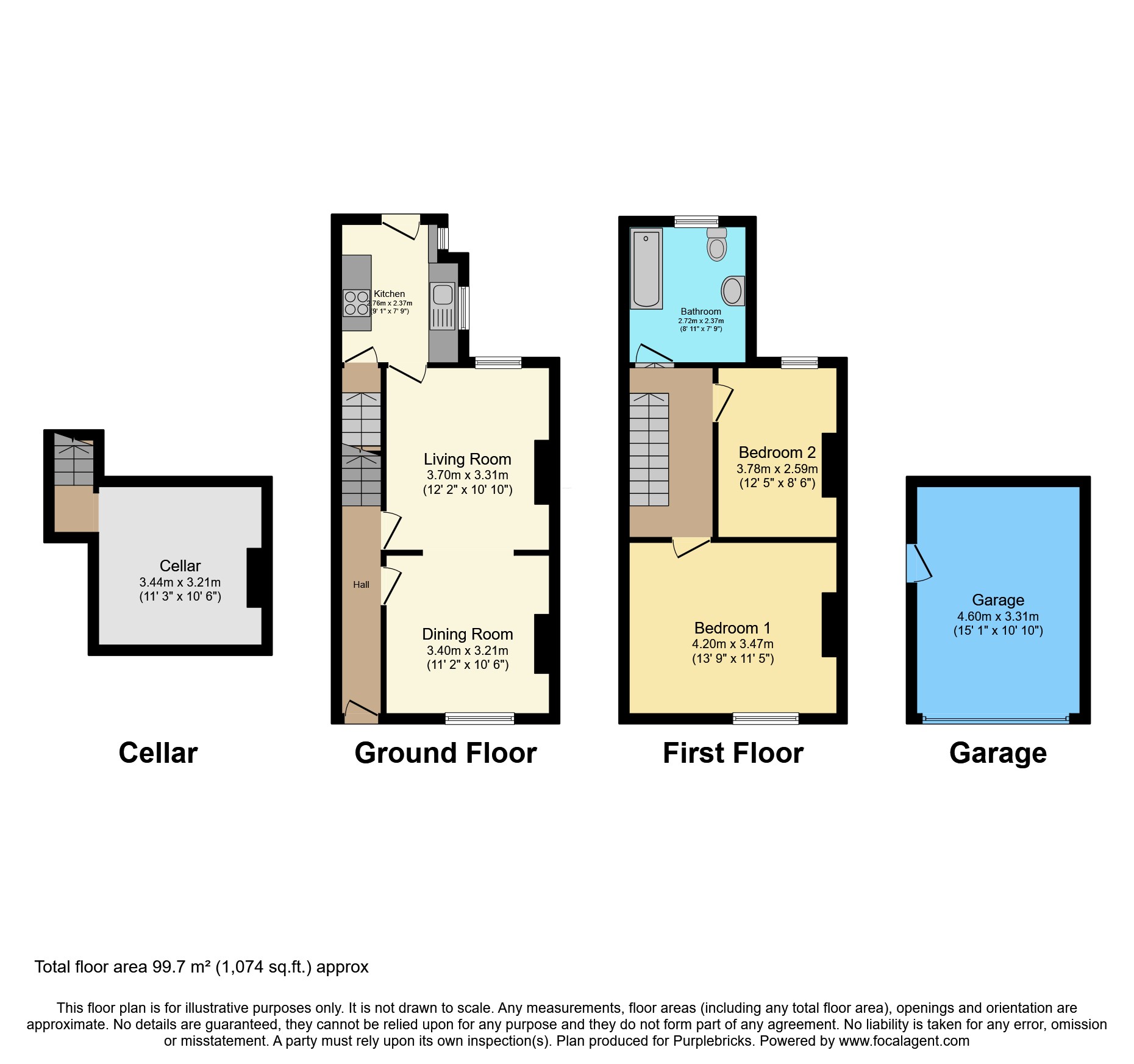 8, George Street, Stafford floorplan