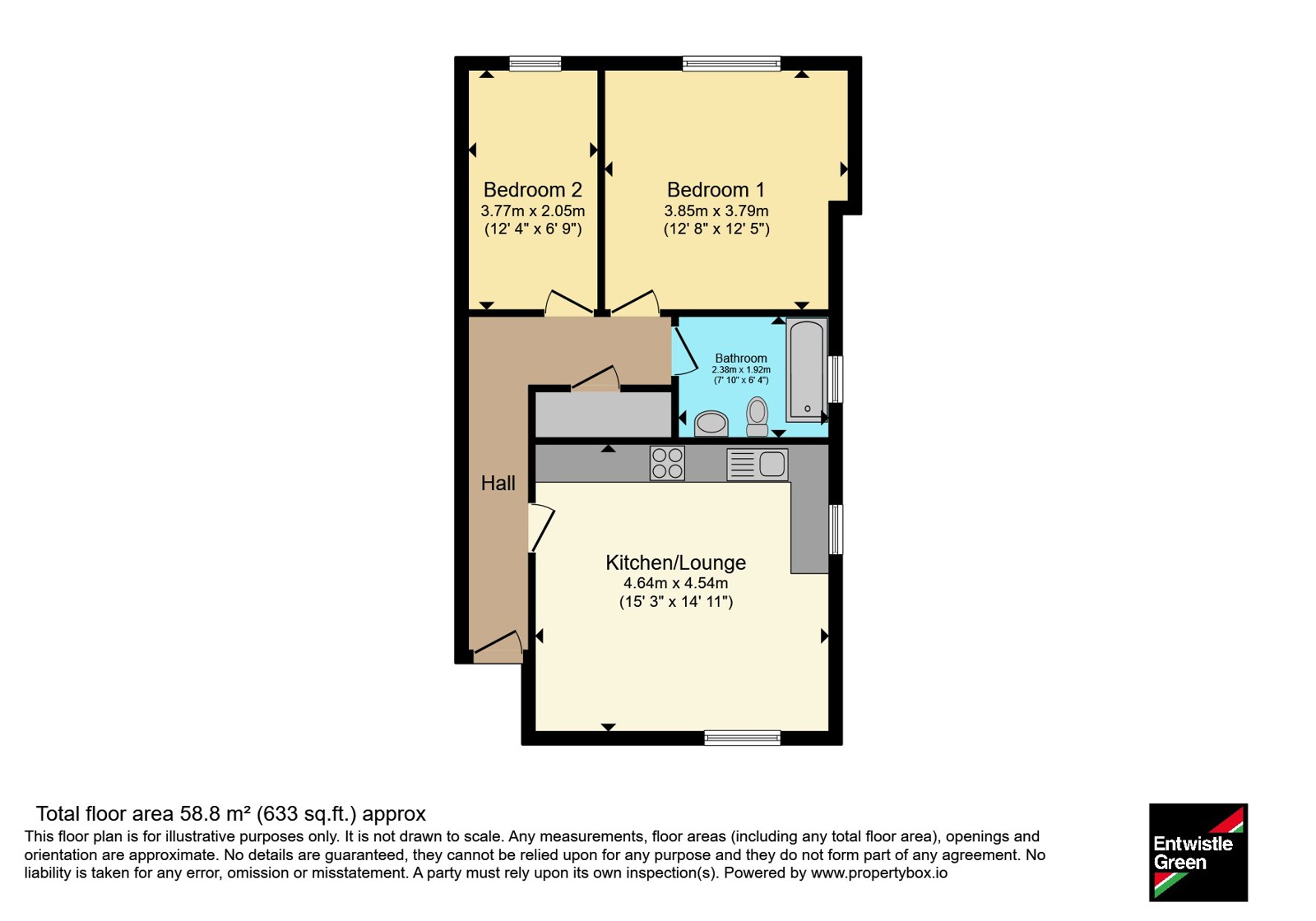Flat 2, 98, Huskisson Street, Merseyside floorplan