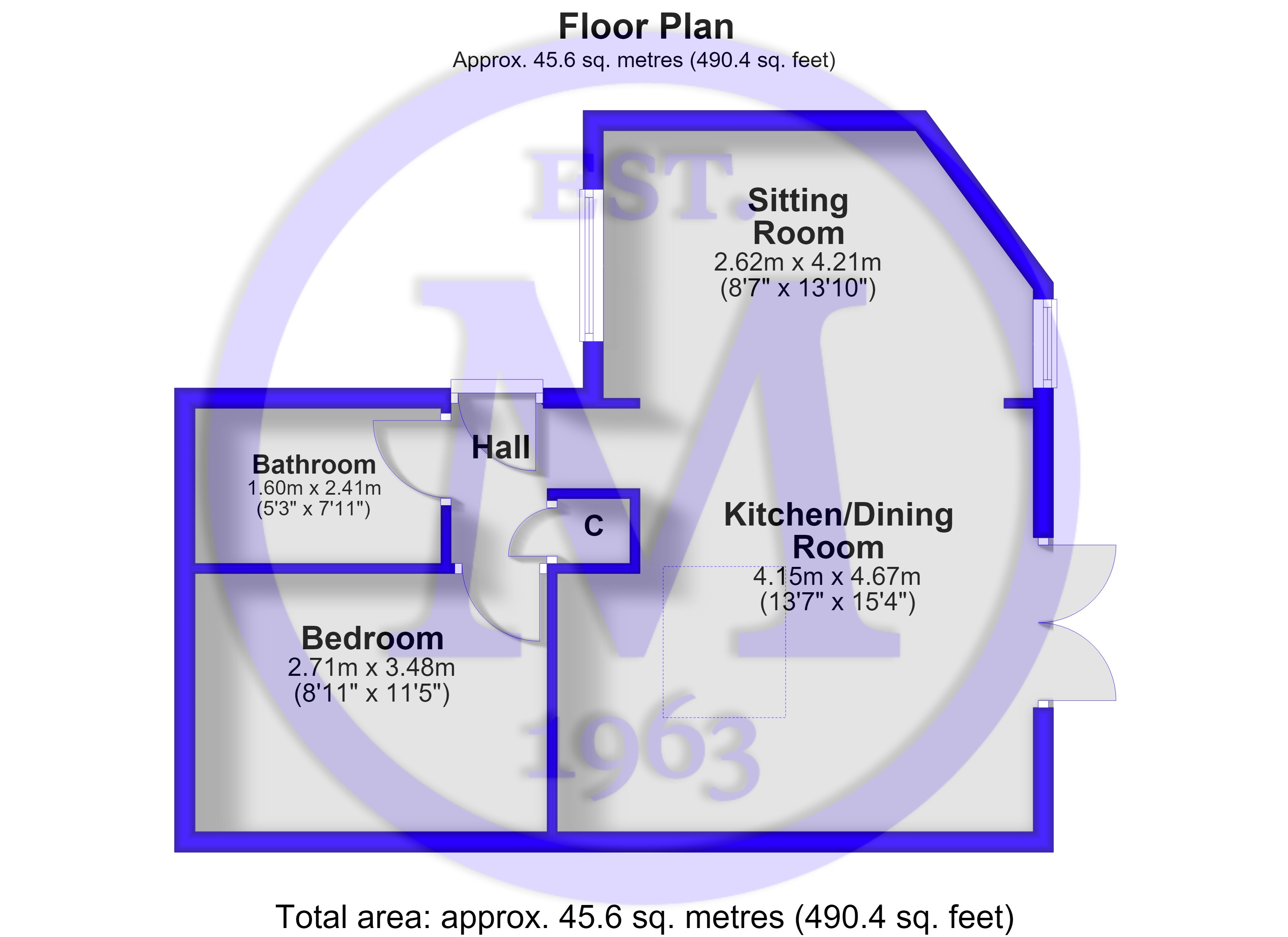 5A, Highfield Close, Lymington floorplan