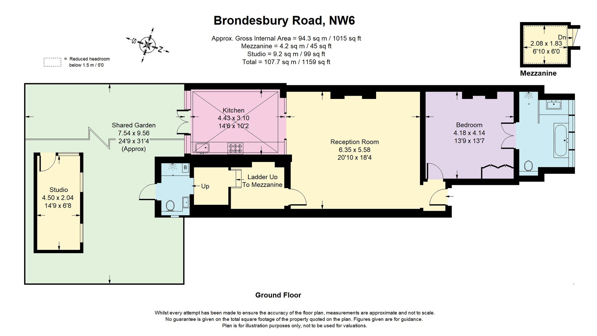 92 Brondesbury Road, London floorplan