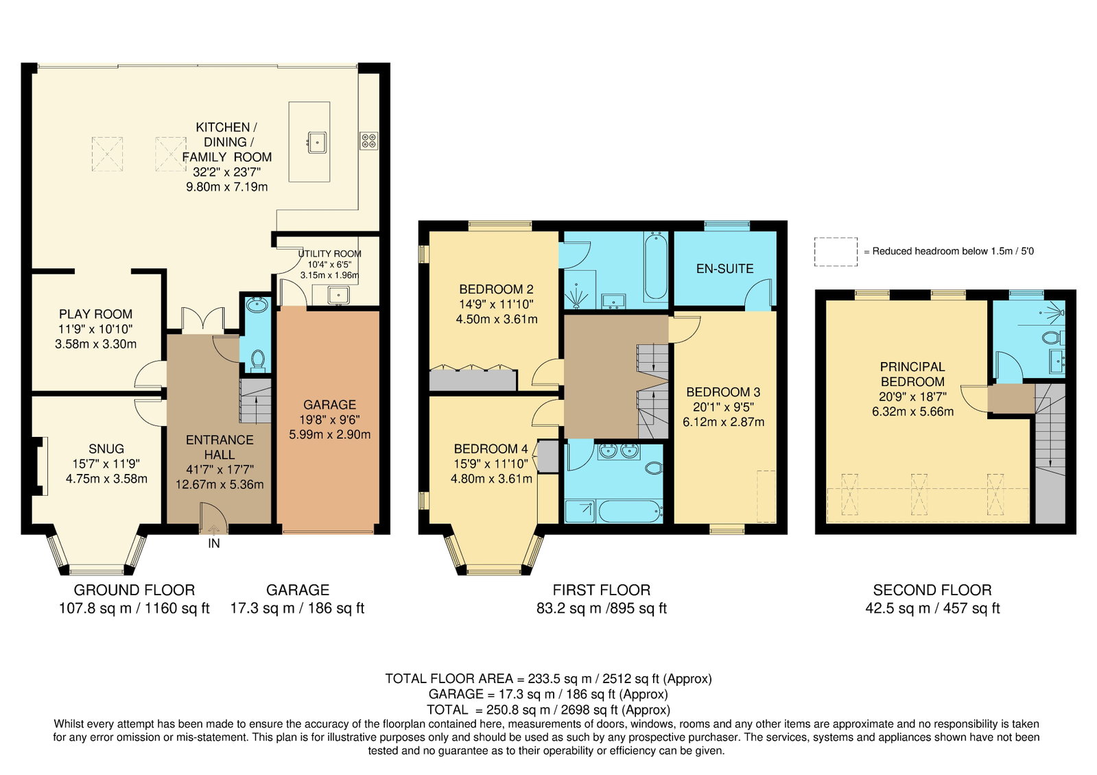 15, Tadorne Road, Tadworth floorplan