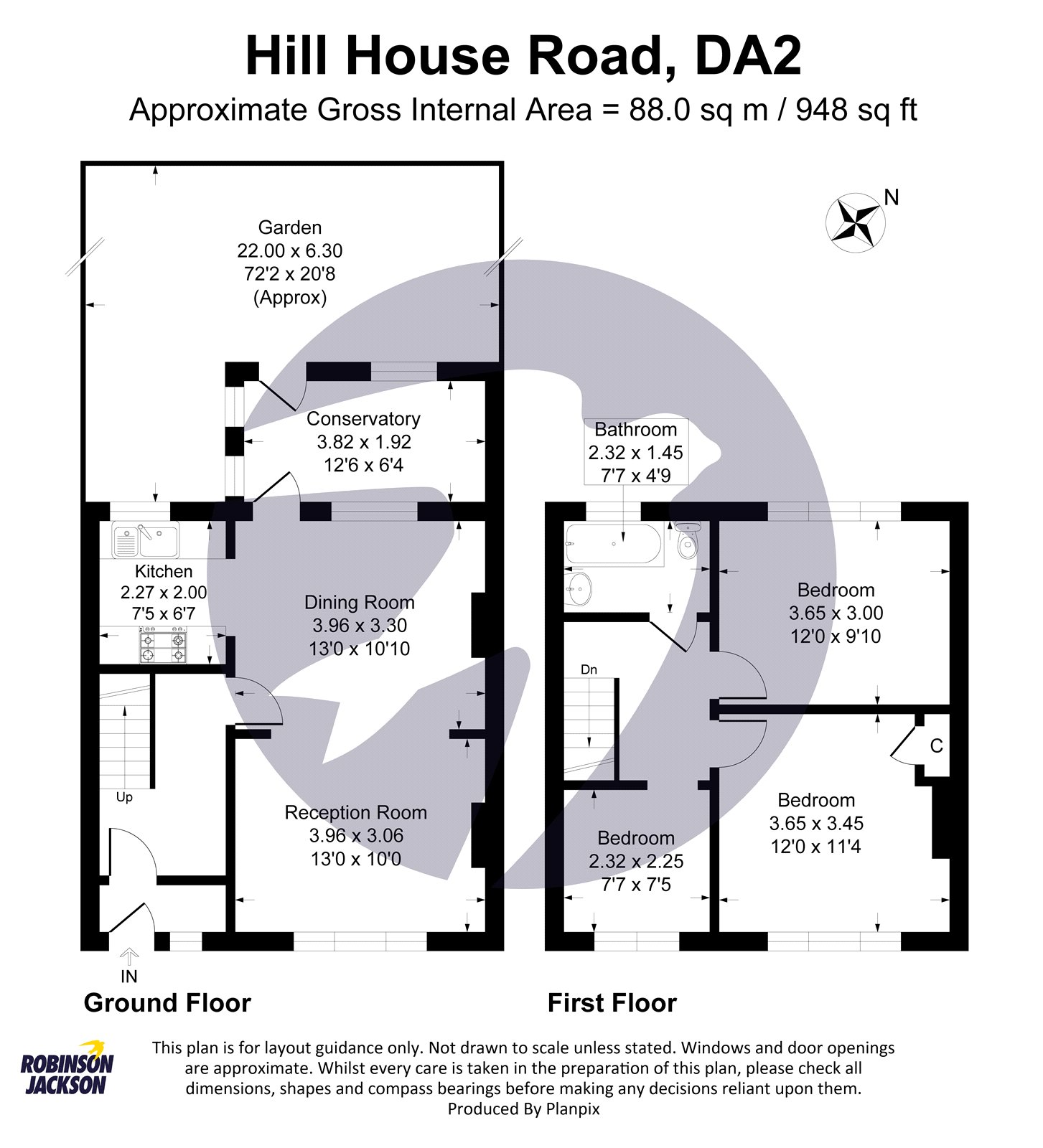 150, Hill House Road, Kent floorplan