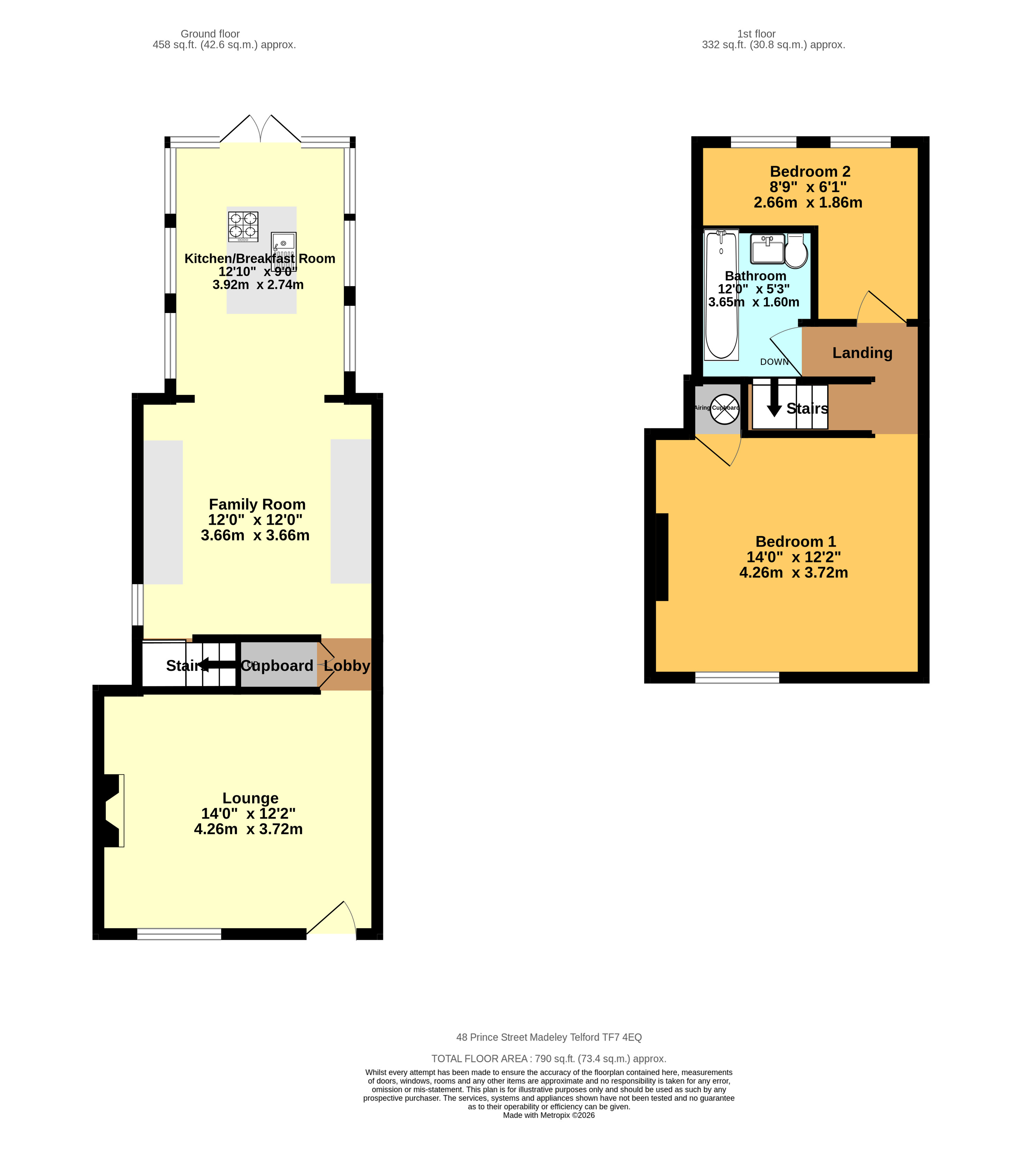 48, Prince Street, Telford floorplan