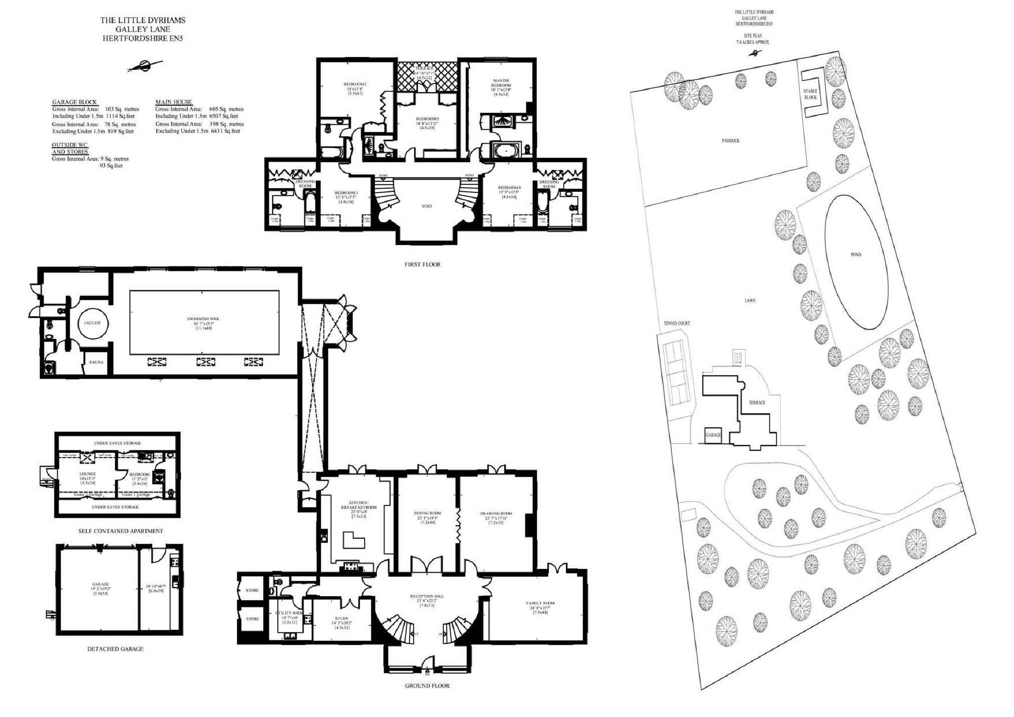 5 Bedrooms Detached house to rent in Galley Lane, Arkley, Hertfordshire EN5