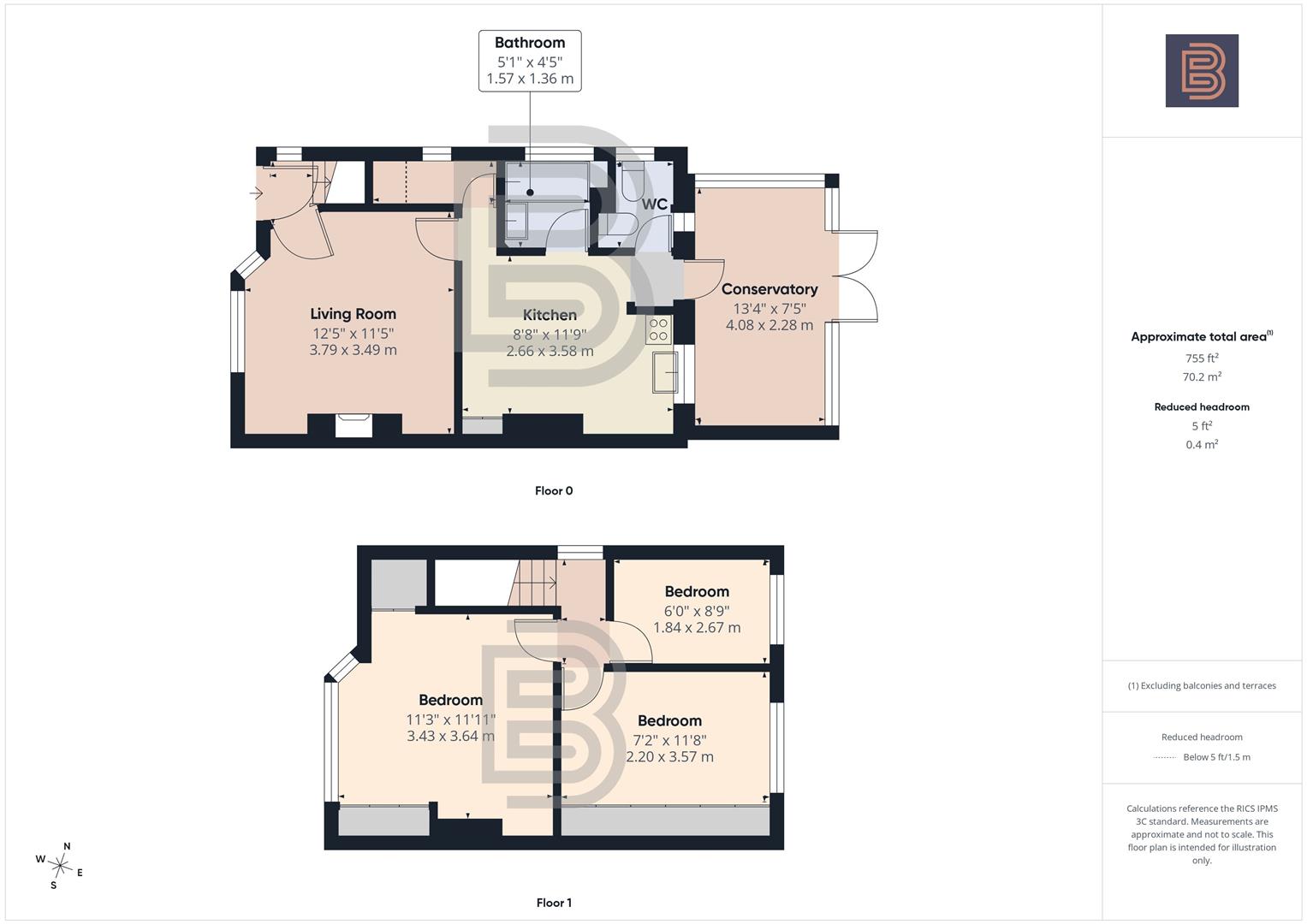 27, Heath Way, Rugby floorplan