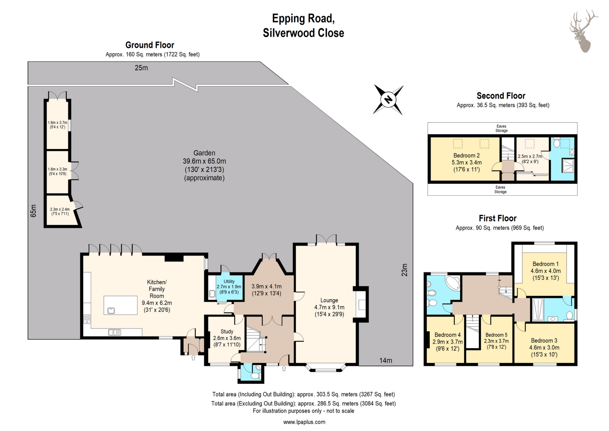 5 Bedrooms Terraced house for sale in Epping Road, Broadley Common EN9