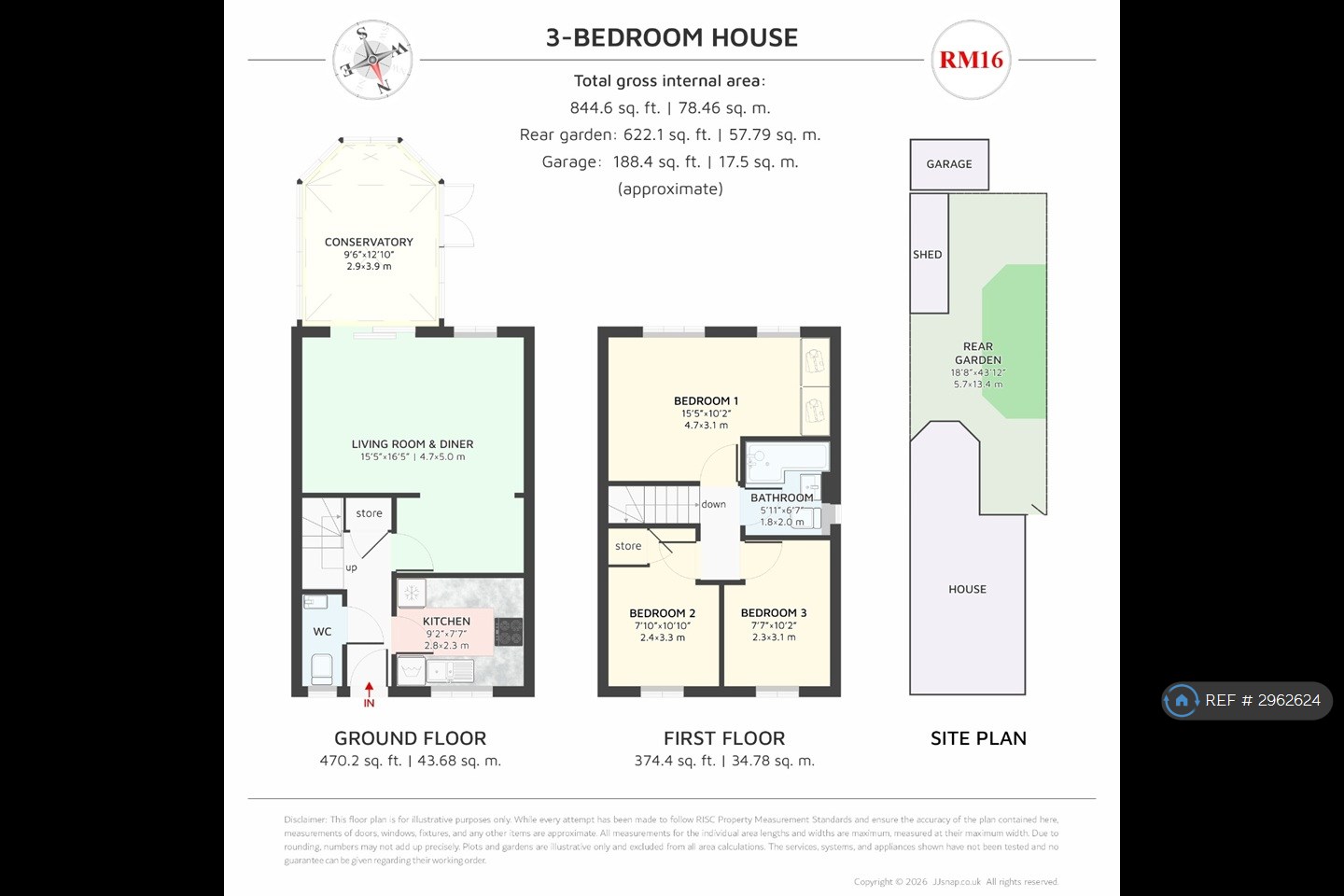 Swiftsure Road, Chafford Hundred, Grays floorplan