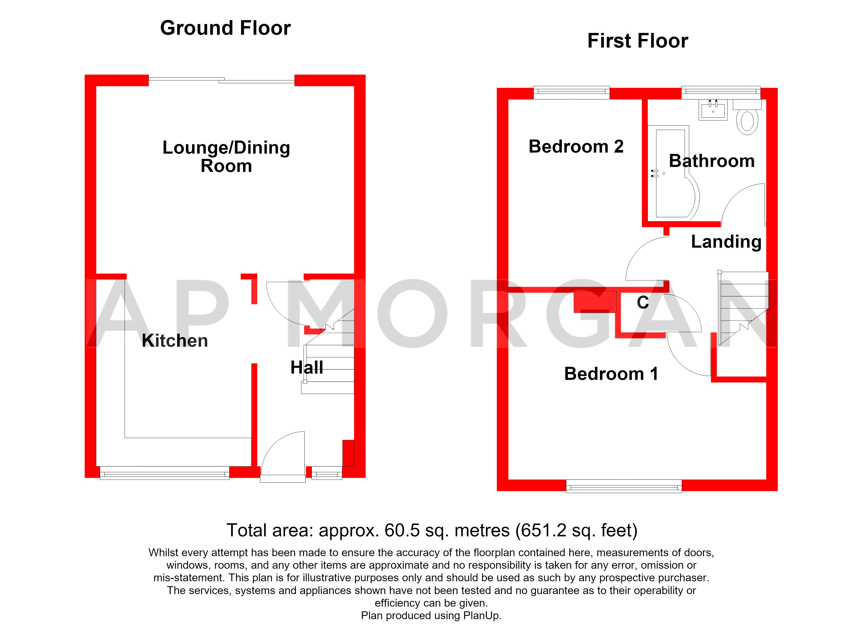 Cleves Drive, Rednal floorplan
