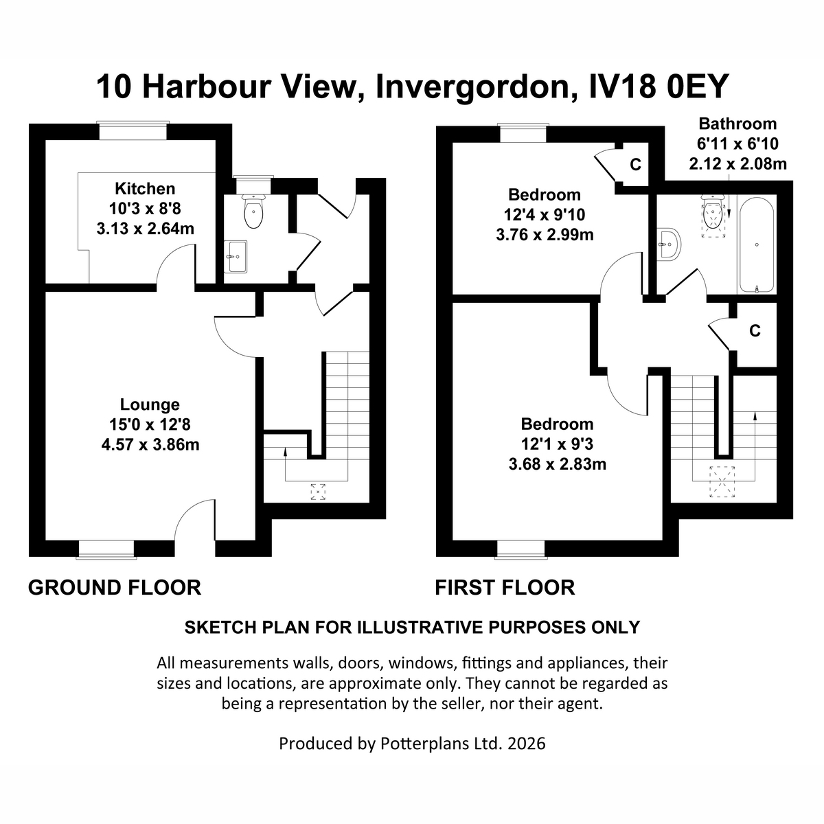 10, Harbour View, Invergordon floorplan
