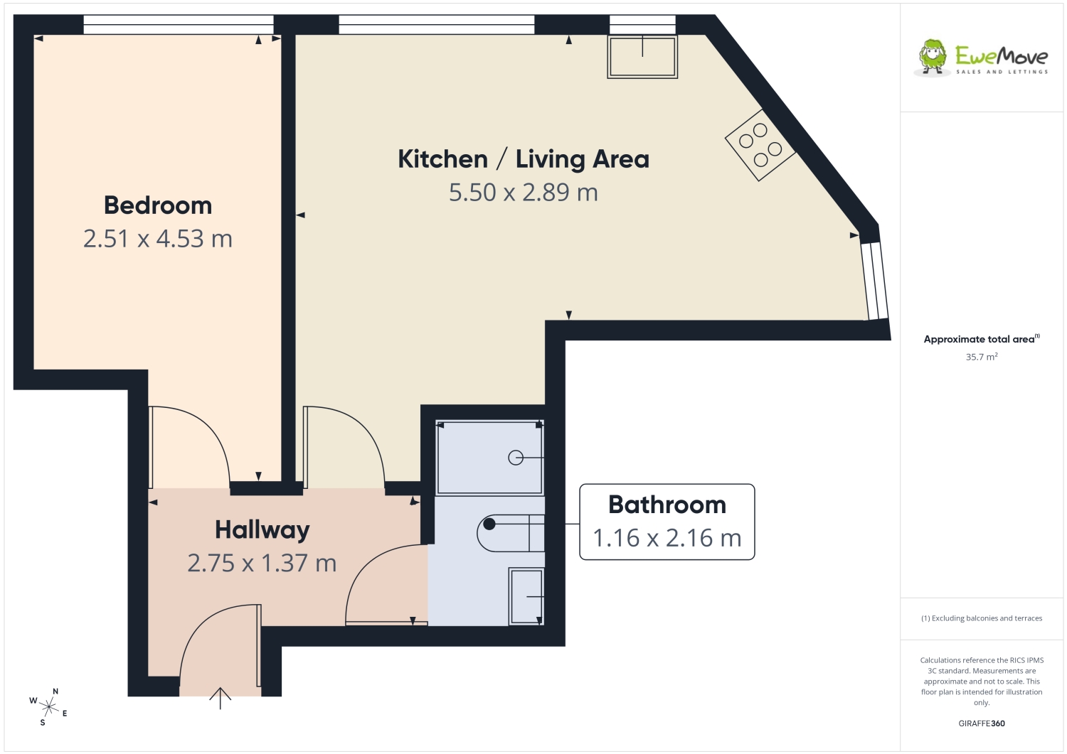 Flat 16, Camden House, 2 Grey Street, Ashton-under-Lyne floorplan