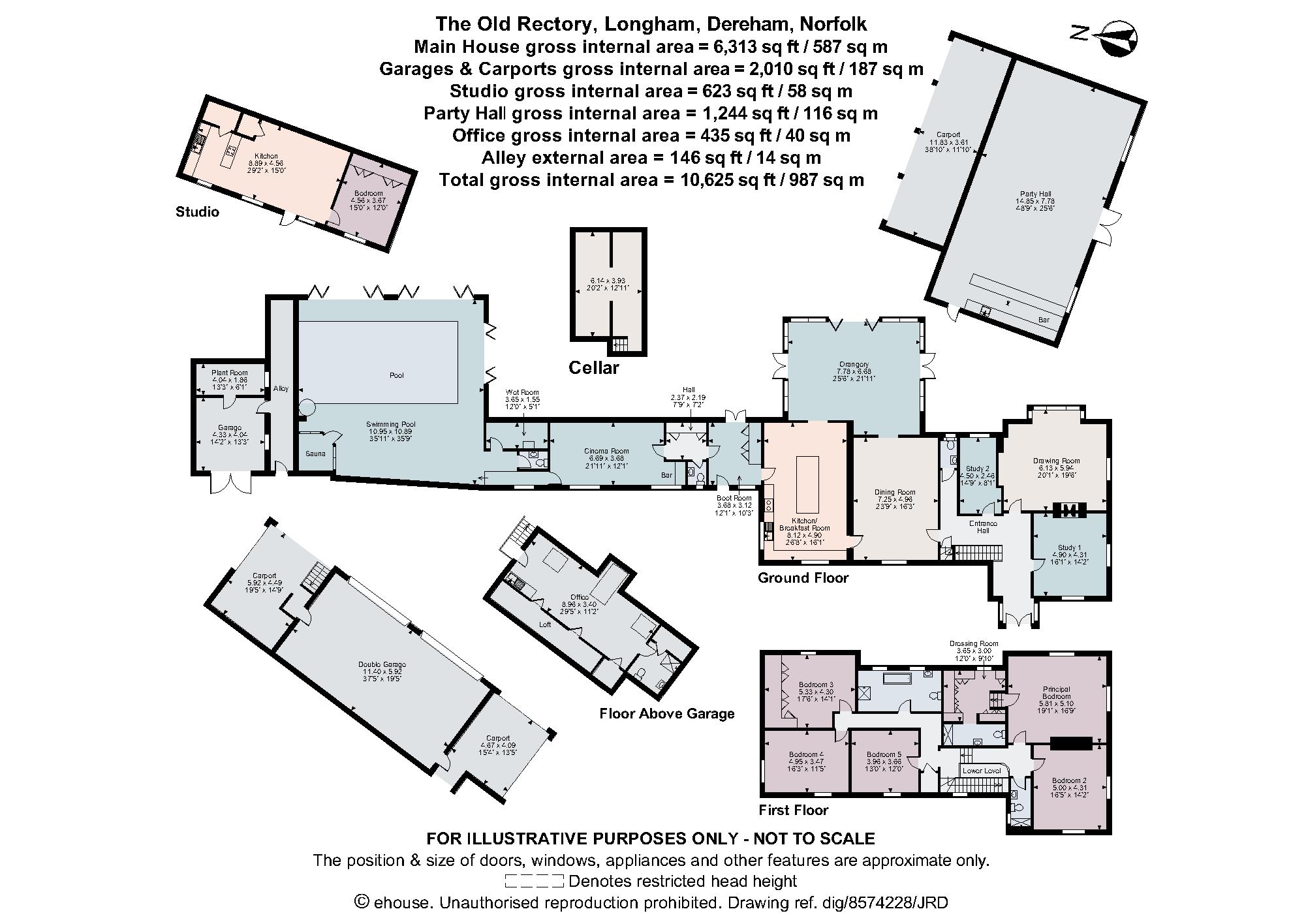 The Old Rectory,, Longham, Norfolk floorplan
