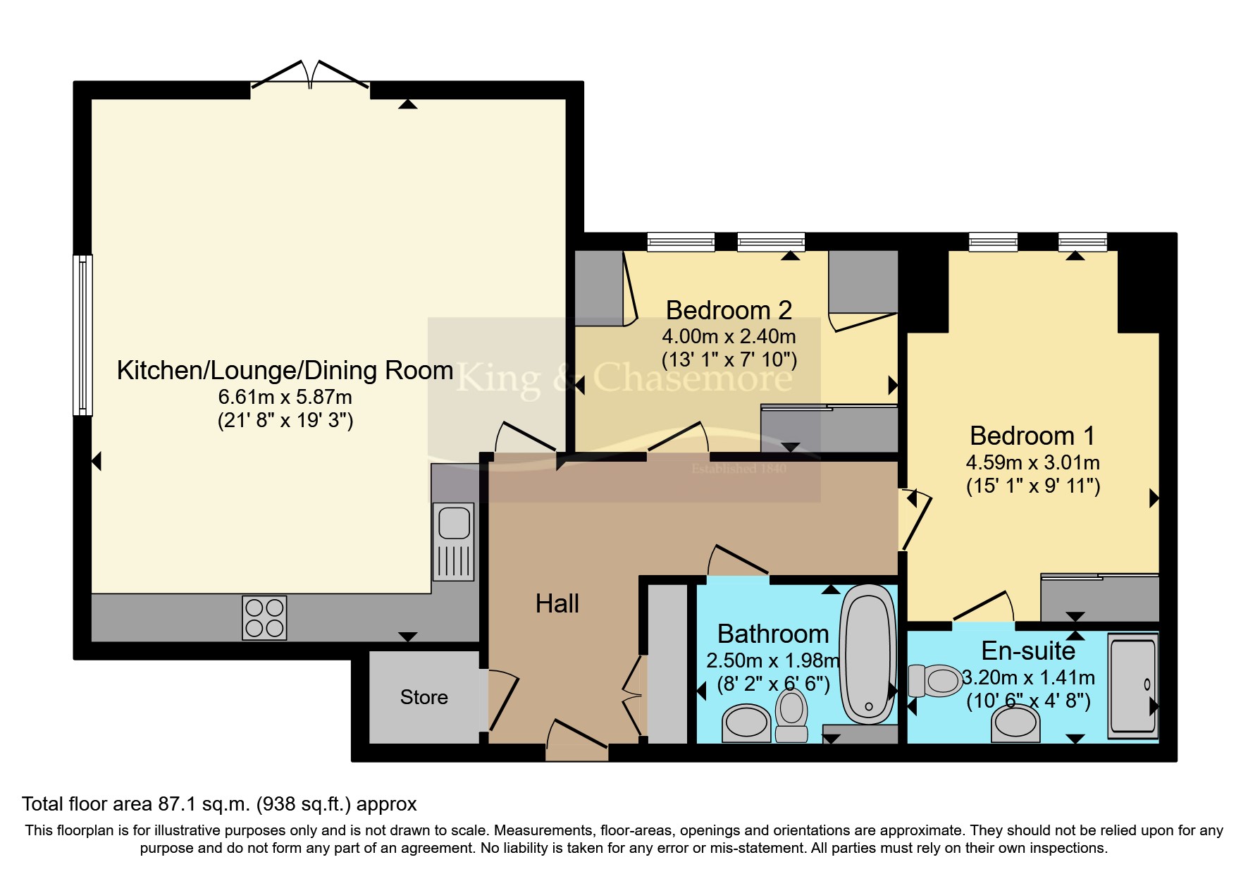 John Rennie Road, Chichester, West Sussex PO19, 2 bedroom flat for sale