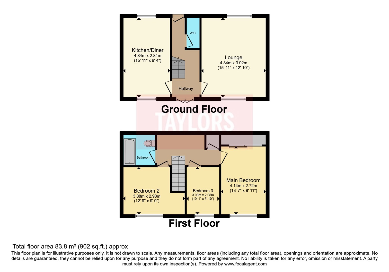 7, Waleys Close, Bedfordshire floorplan