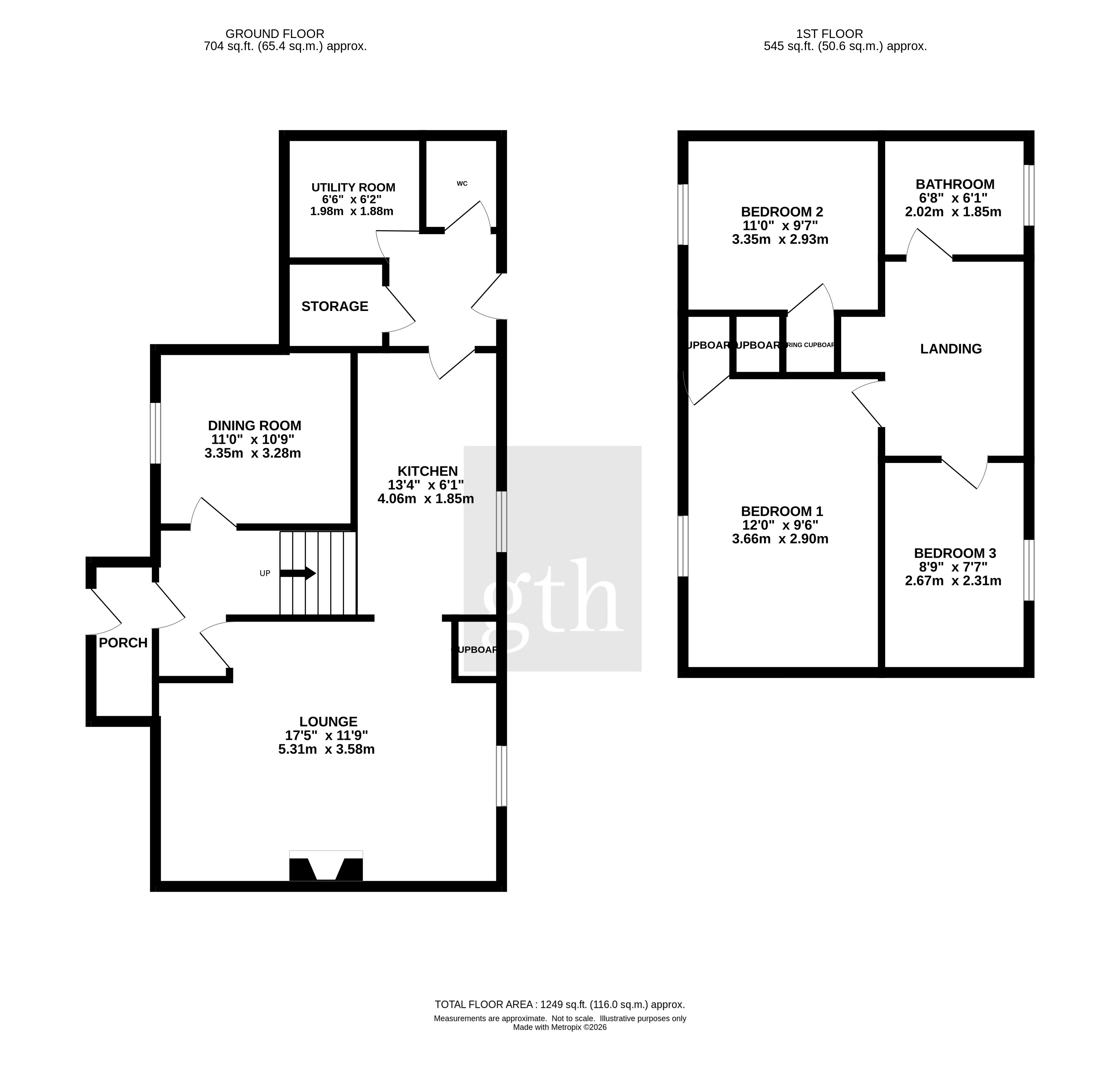 13, Hillside, Honiton floorplan