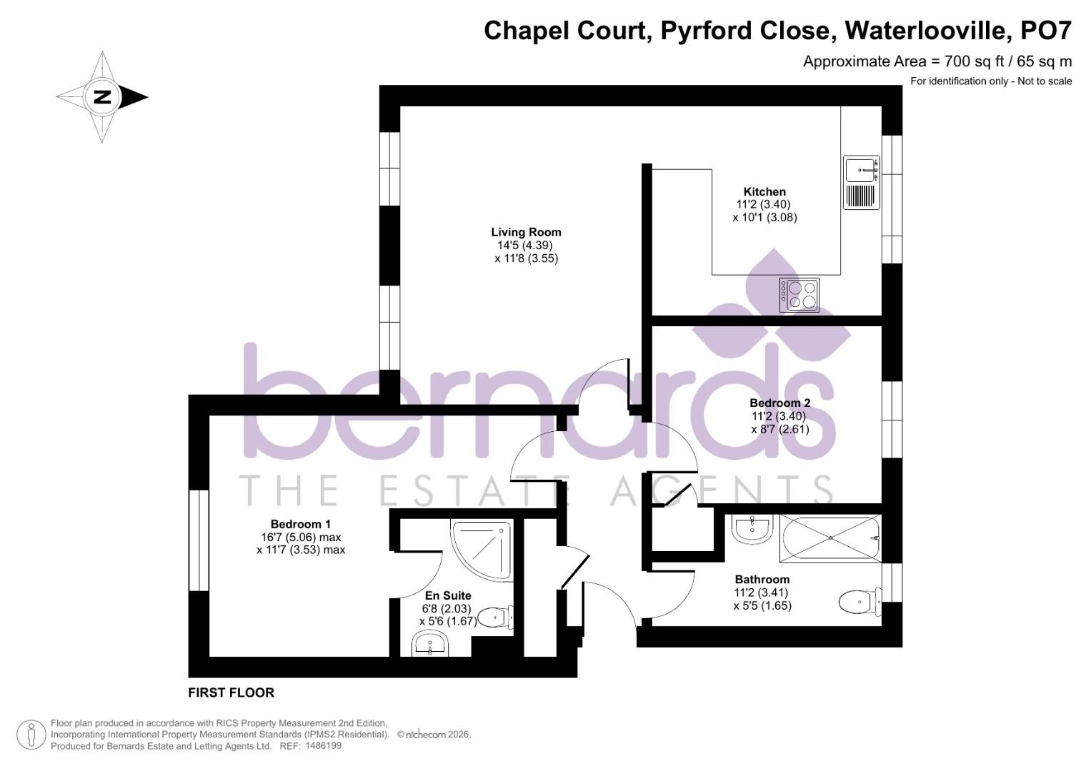 36 Chapel Court, Pyrford Close, Waterlooville floorplan