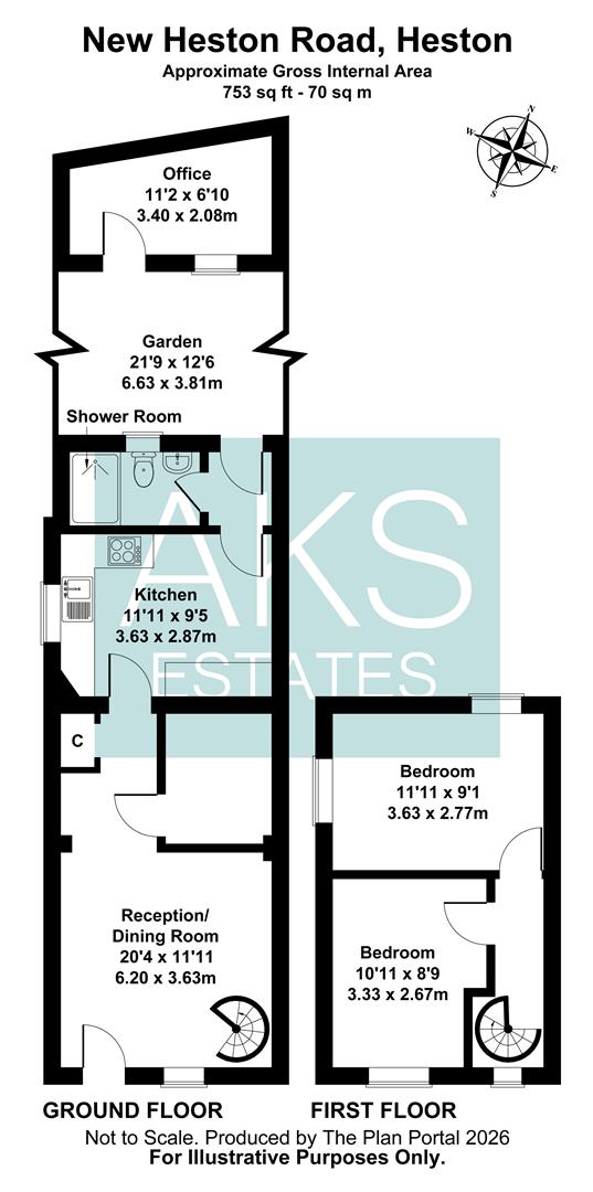 121, New Heston Road, Hounslow floorplan