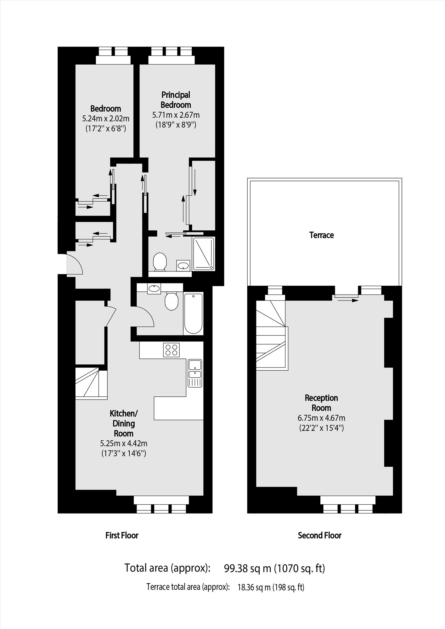 22 Chevron Apartments, 294, St. James's Road, London floorplan
