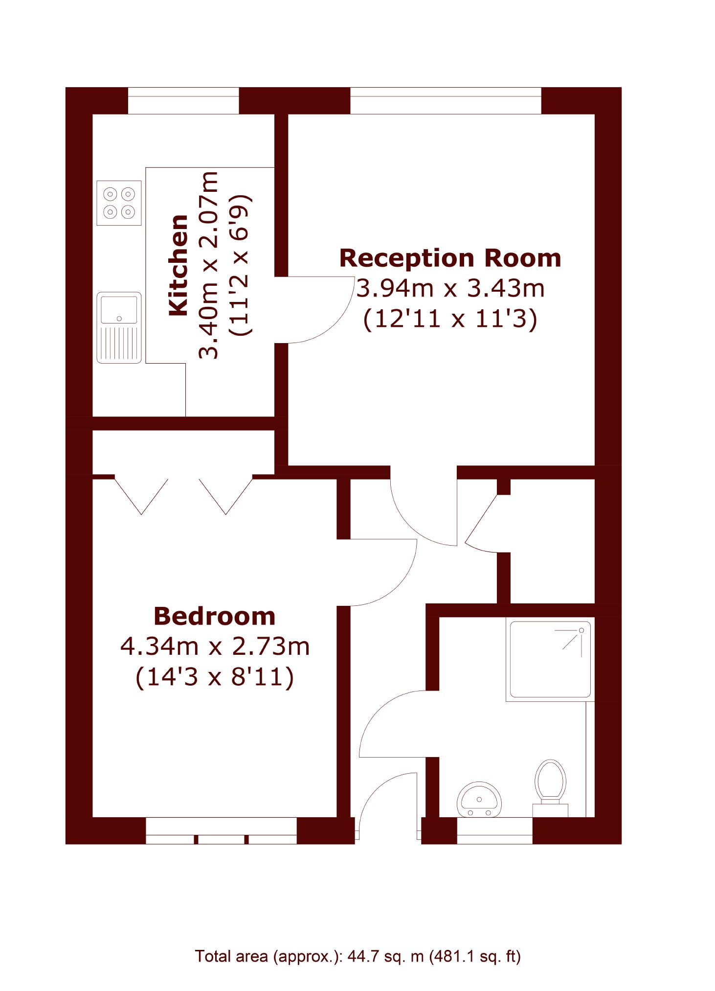 Flat 16, Cedars Court, London floorplan