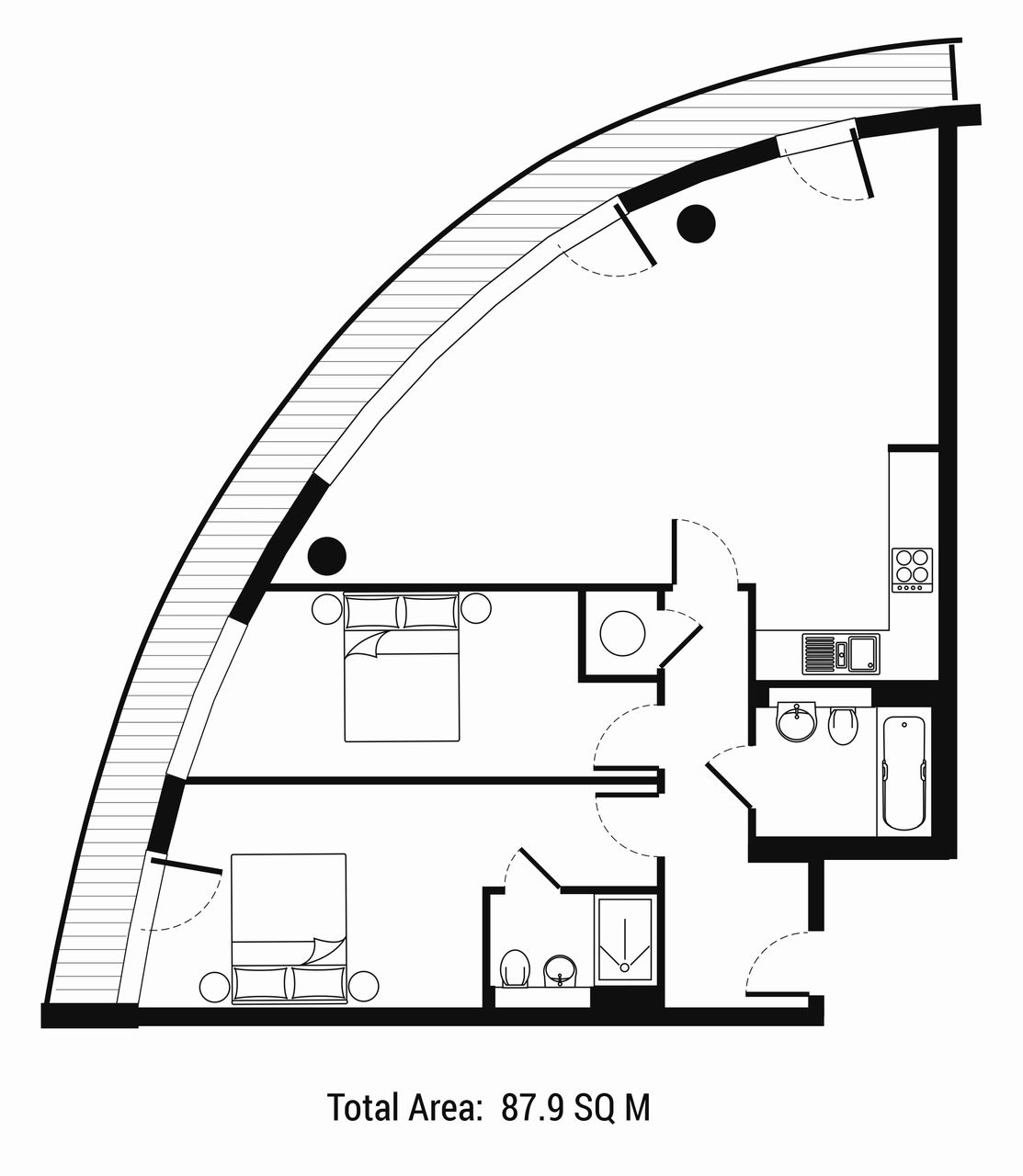 2 Bedrooms Flat to rent in Admirals Tower, 8 Dowells Street, New Capital Quay, Greenwich, London SE10