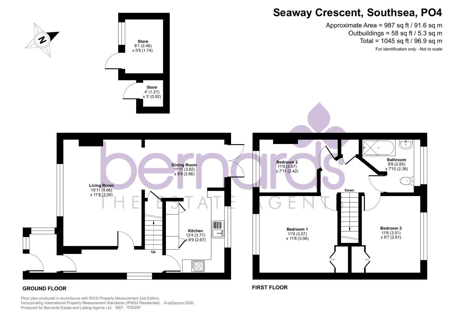 Seaway Crescent, Southsea floorplan