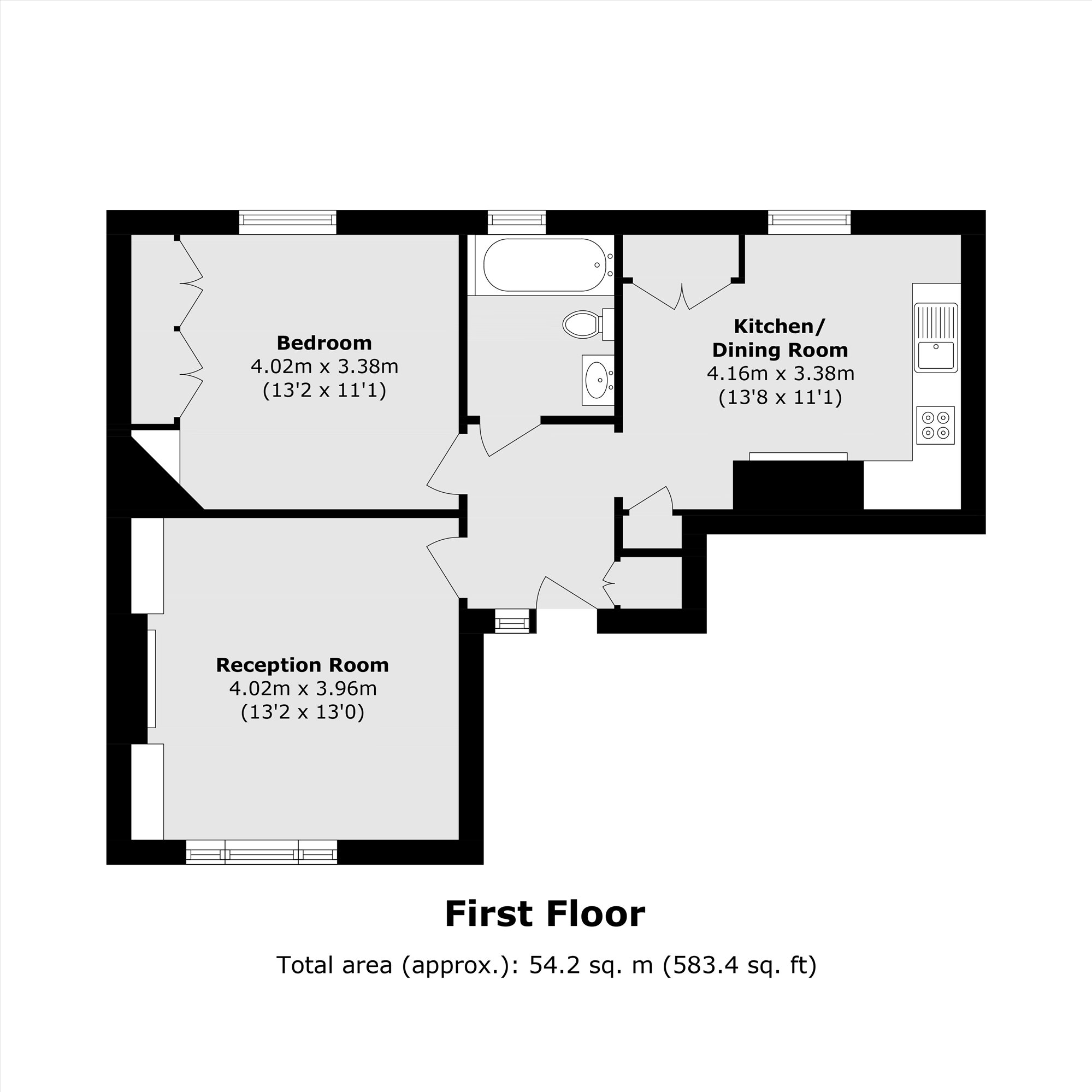 Flat 3, Faraday Mansions, Queen's Club Gardens, London floorplan