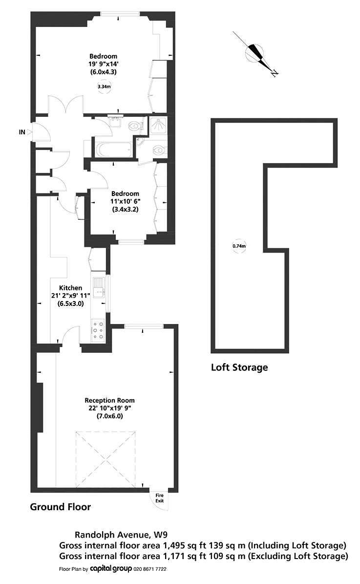 2 Bedrooms Flat to rent in Randolph Avenue, London W9