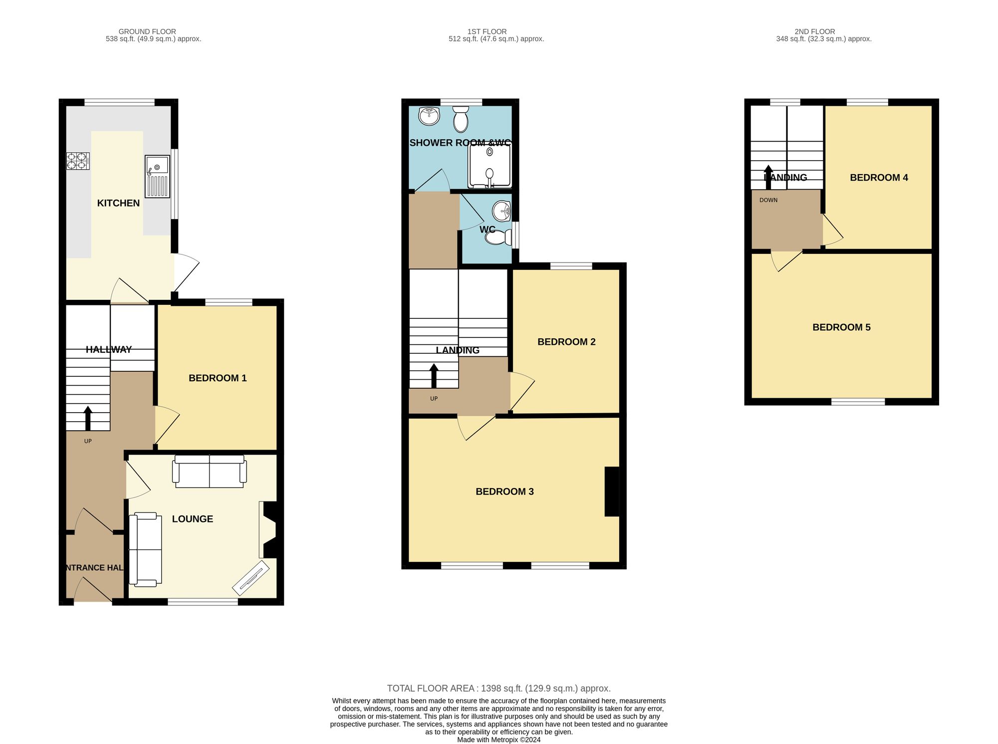 14 Portland Street, Exeter floorplan