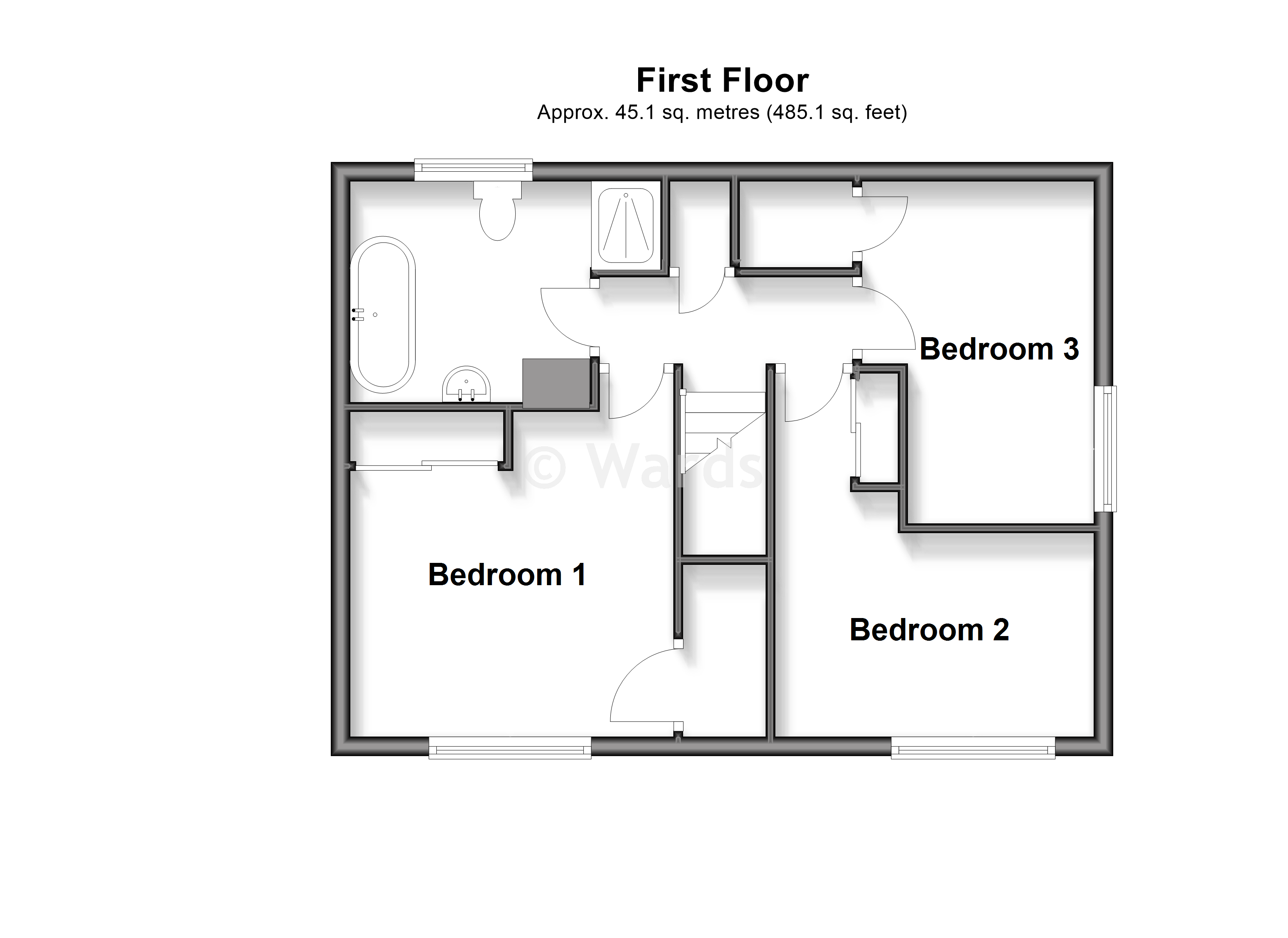 1A, Georgian Way, Gillingham floorplan