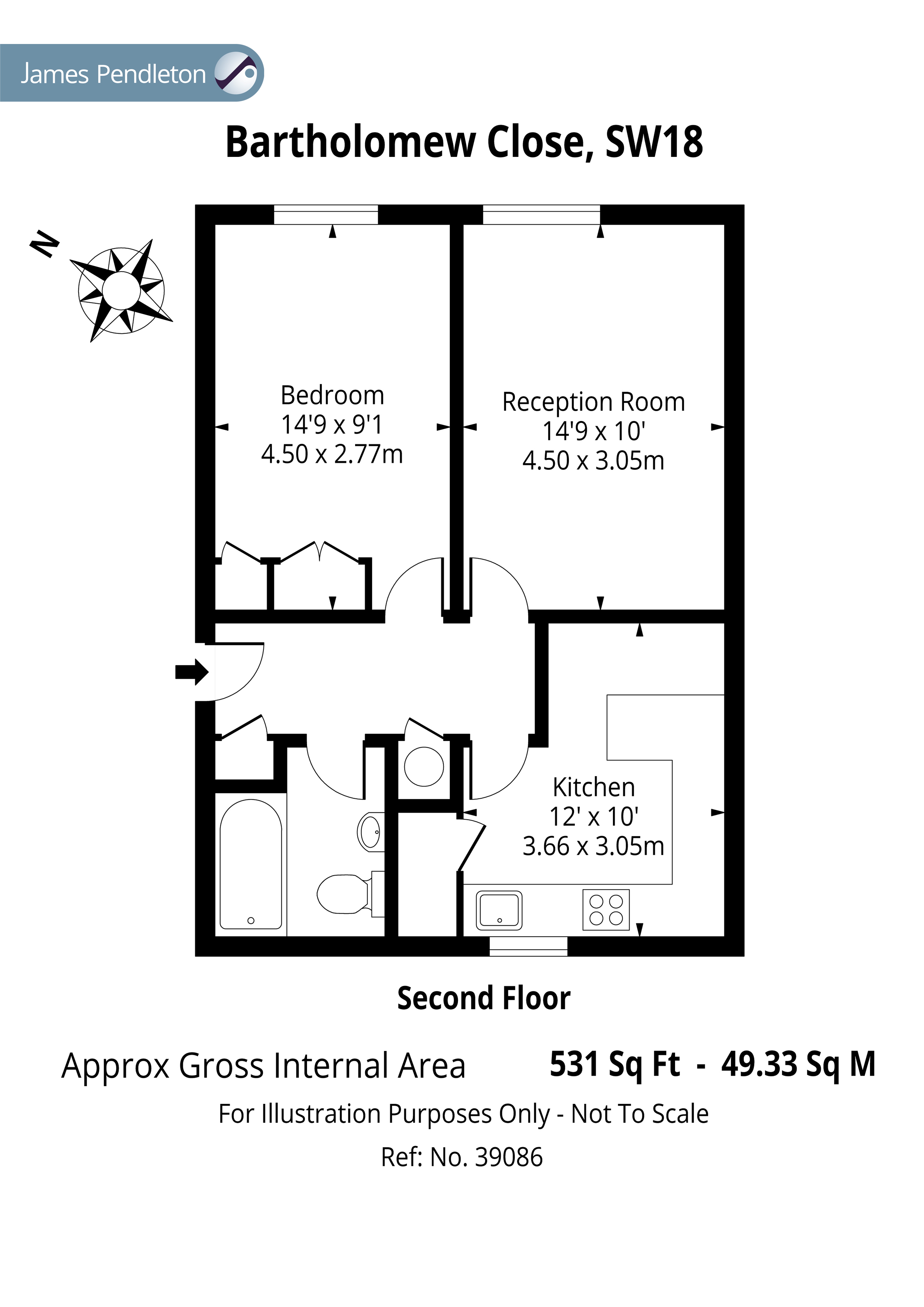 1 Bedrooms Flat for sale in Bartholomew Close, Wandsworth Town, London SW18